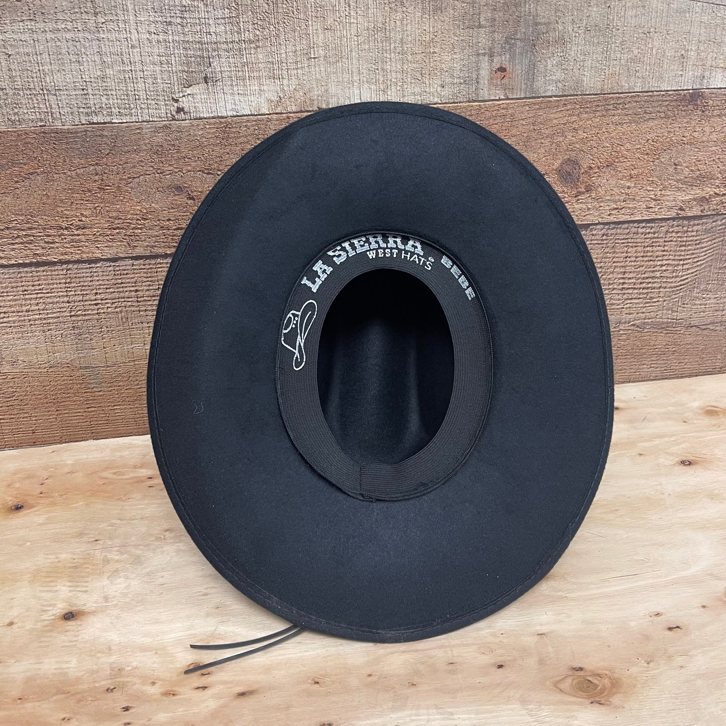 Kid's Black Western Cowboy Rodeo Hat Flat Shape Texana De Nino Plana Indiana Negra