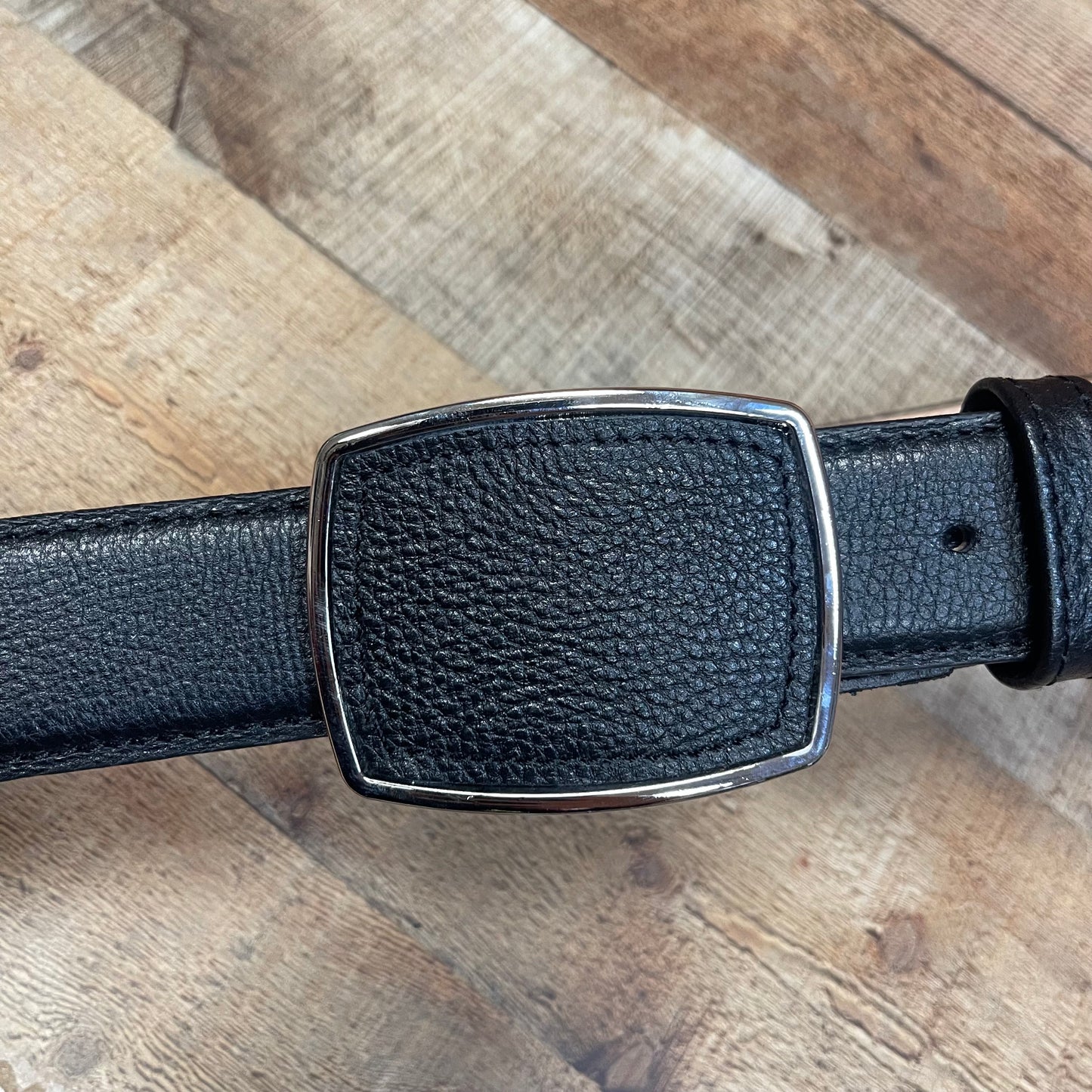 Men's Western Cowboy Genuine Leather American Deer Belt with Square Buckle Cinto Venado Americano Hebilla Cuadrada