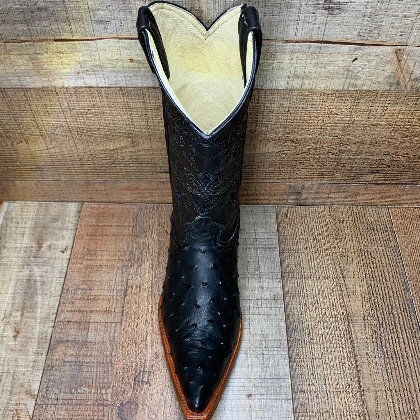 Bota de vaquero occidental con estampado exótico de cocodrilo y punta puntiaguda para hombre Bota Cocodrilo Est.097