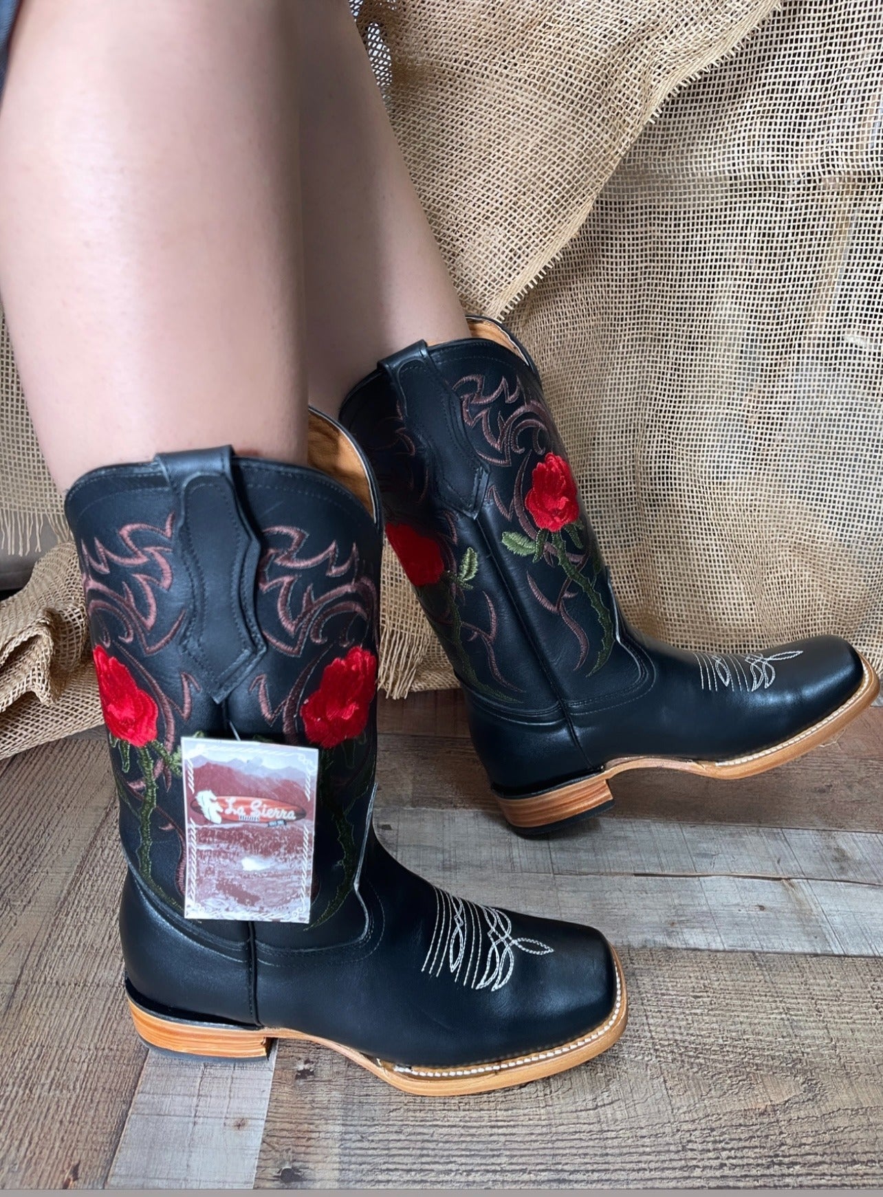 Women s Rodeo Napa Leather Sole Cowgirl Boots Est.703 Dama Krazy Napa
