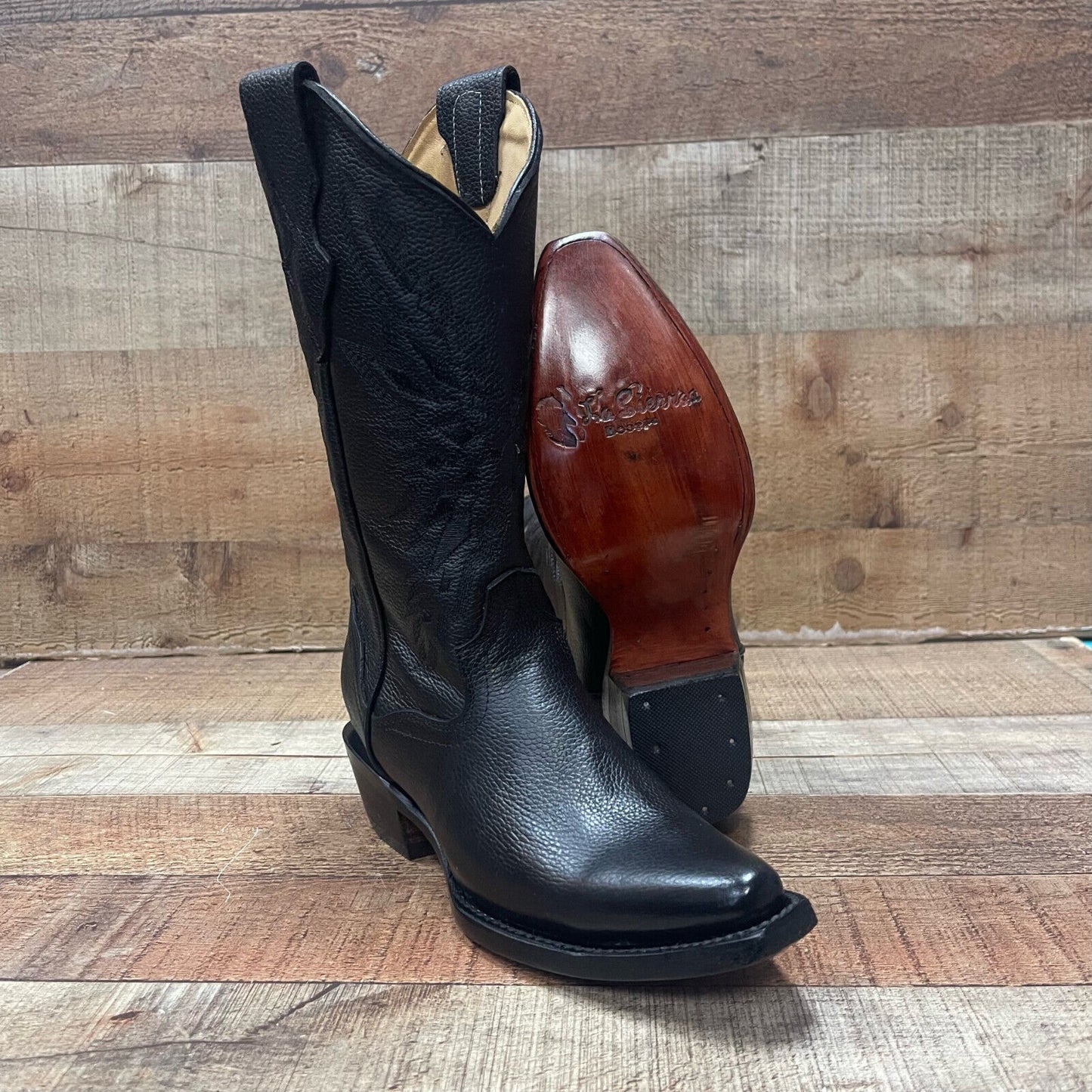 Botas vaqueras occidentales para mujer con punta puntiaguda y arnés Est.501 Dama Punta Con Arnés