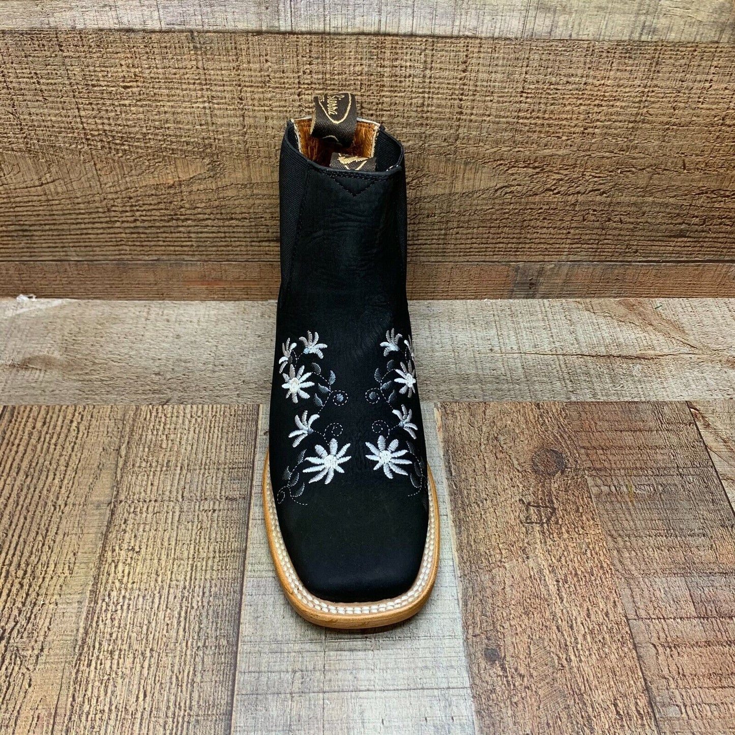 Botas vaqueras de media caña con flores Oleobuck para mujer Est.490 Botin Dama Flores