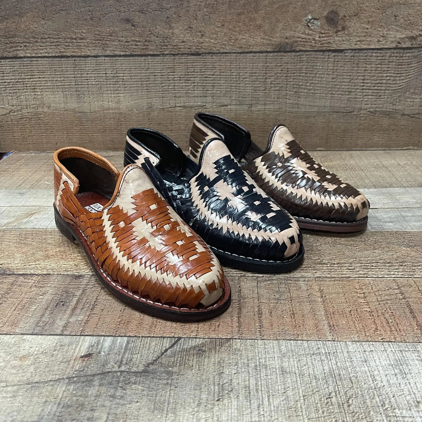 Sandalias tipo mocasín con punta cerrada para hombre Huaraches Est.005