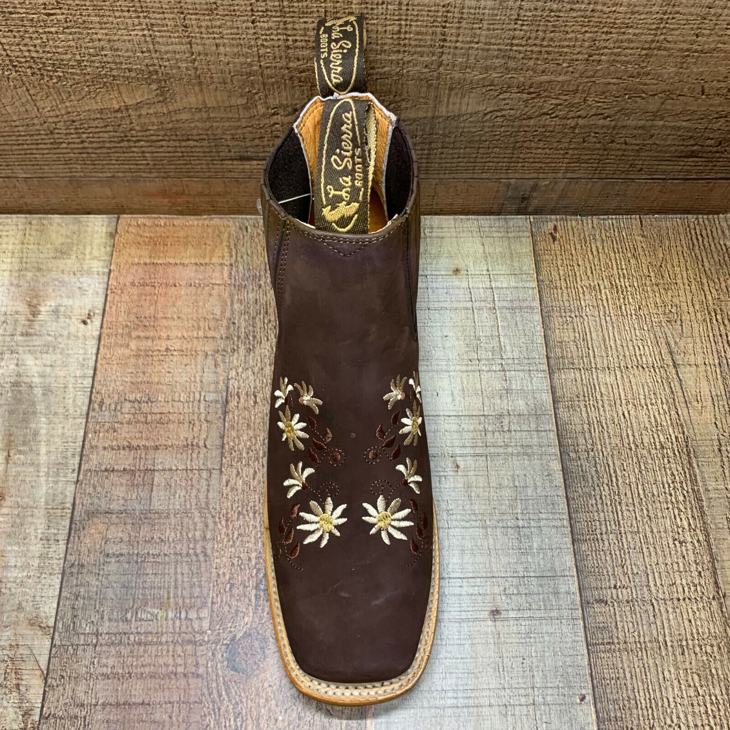 Botas vaqueras de media caña con flores Oleobuck para mujer Est.490 Botin Dama Flores