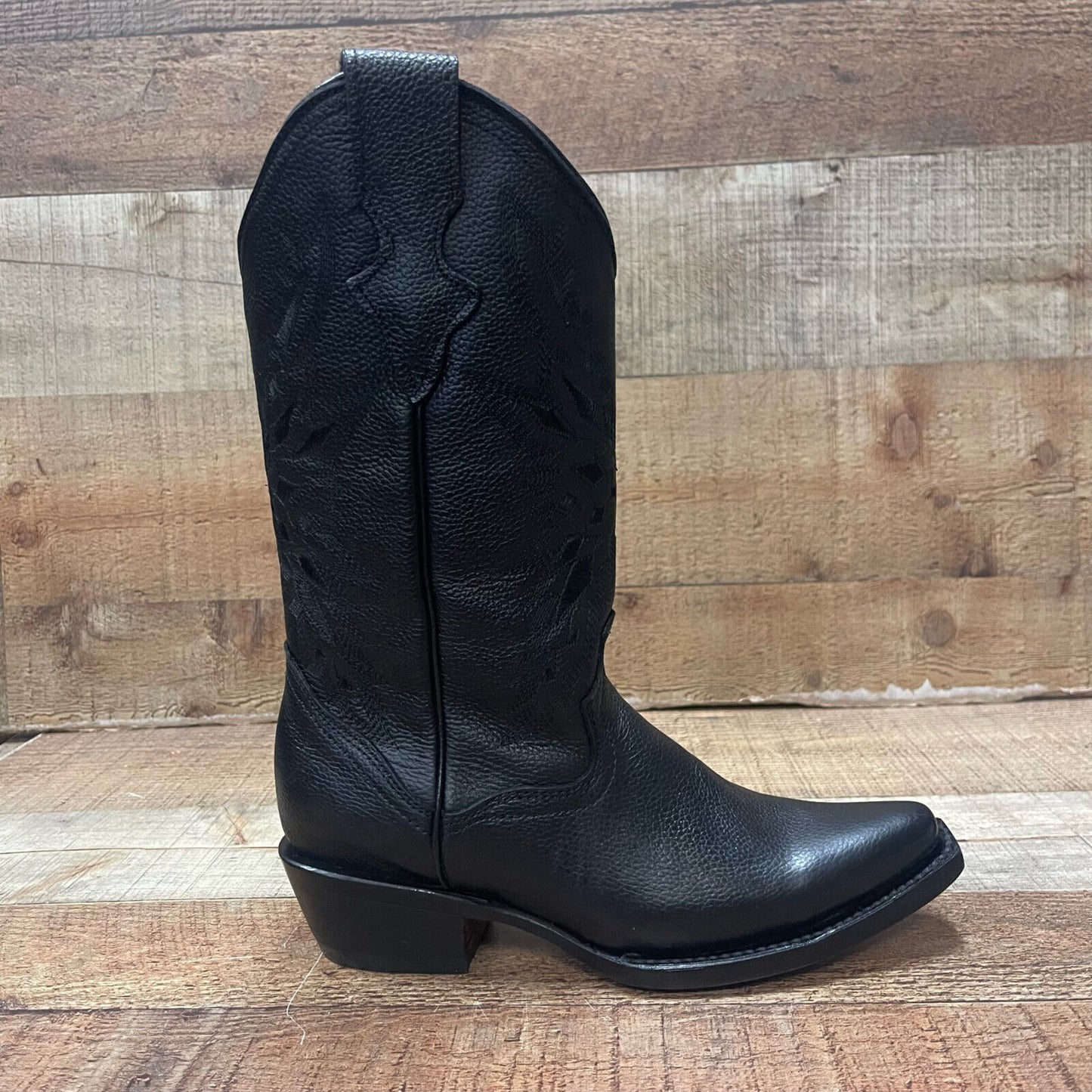 Botas vaqueras occidentales para mujer con punta puntiaguda y arnés Est.501 Dama Punta Con Arnés