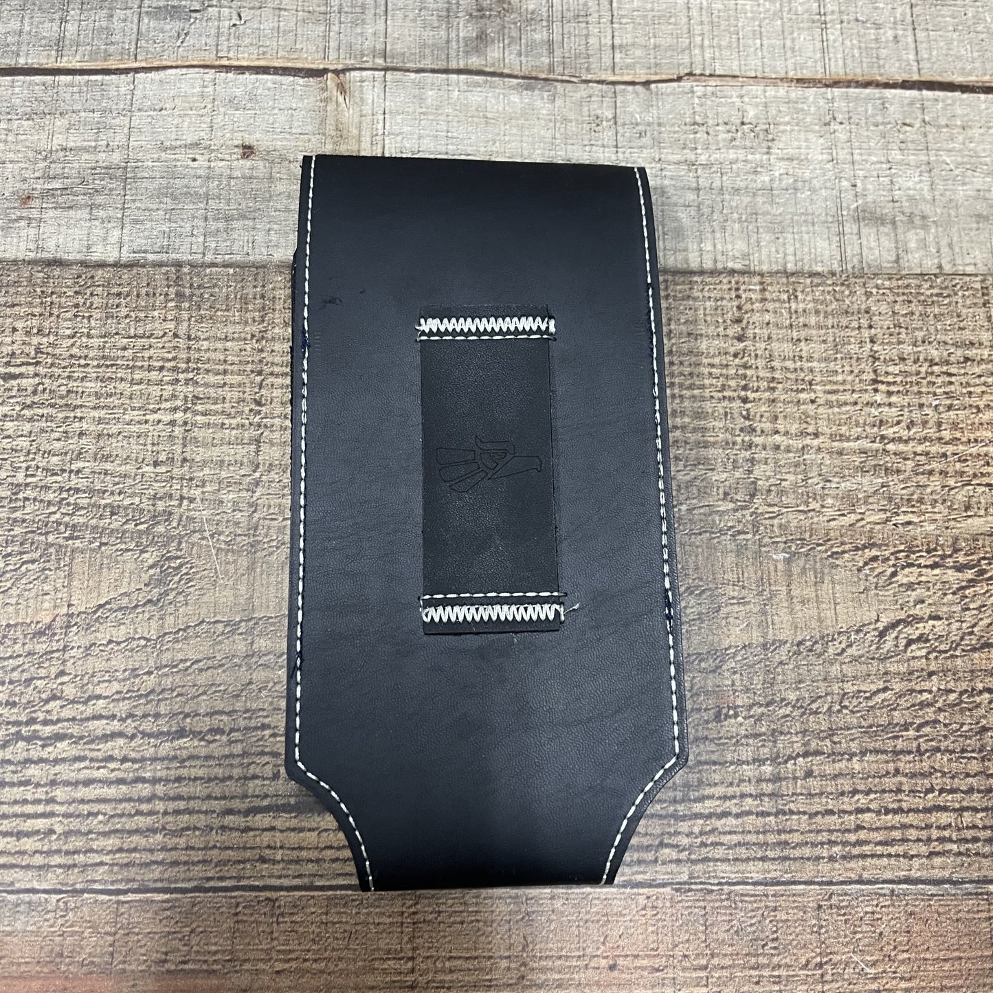 Men's Phone Case Embroidery With Silver Thread Genuine Cowhide Leather Funda Hilo Plata