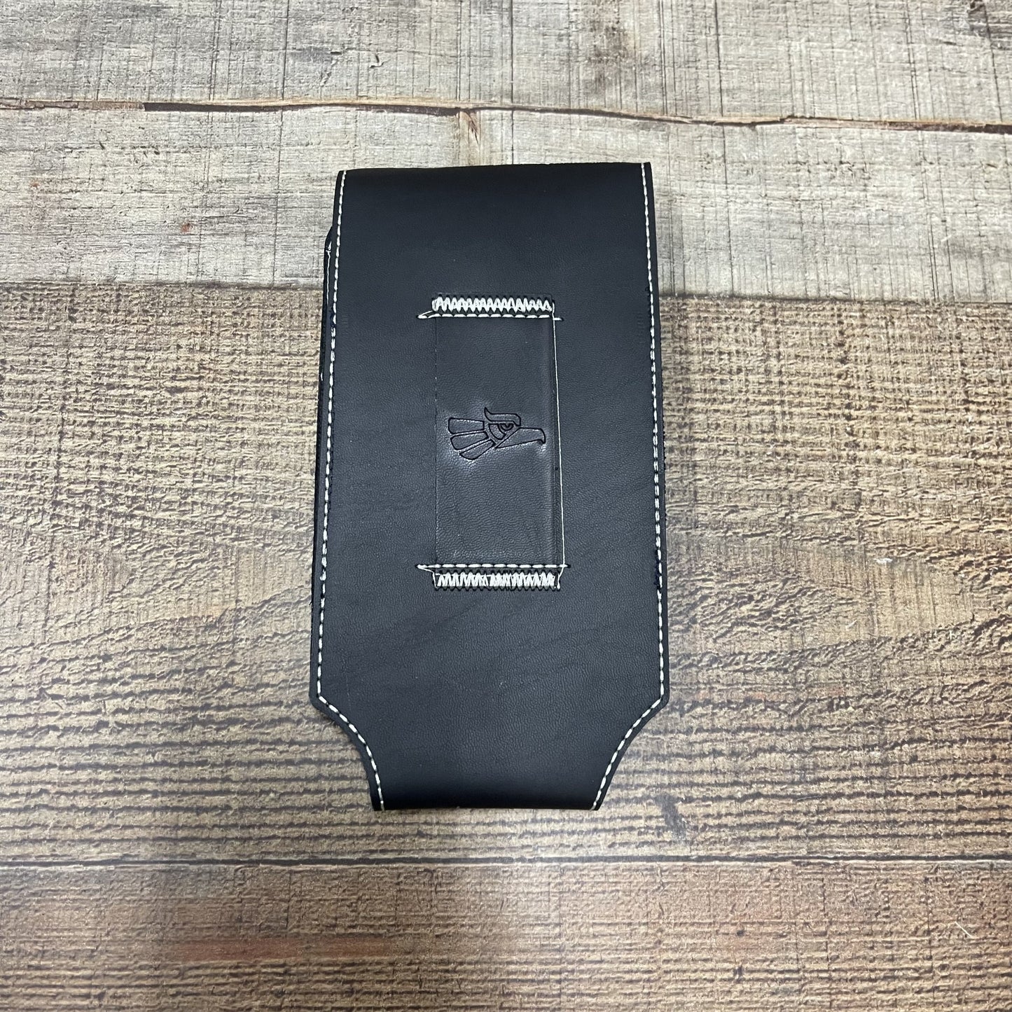Men's Phone Case Embroidery With Silver Thread Genuine Cowhide Leather Funda Hilo Plata