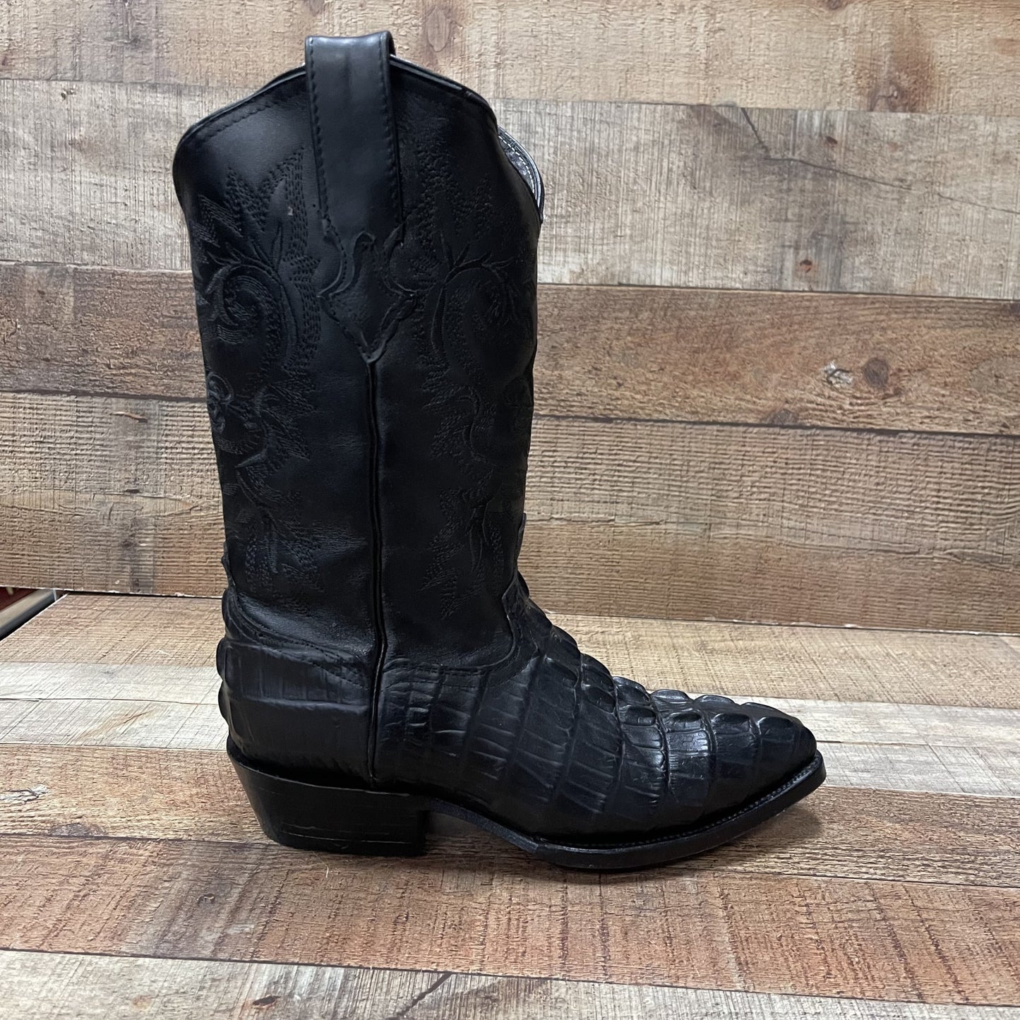 Botas vaqueras de piel con estampado de cocodrilo para hombre, precio estimado 099 Cocodrilo