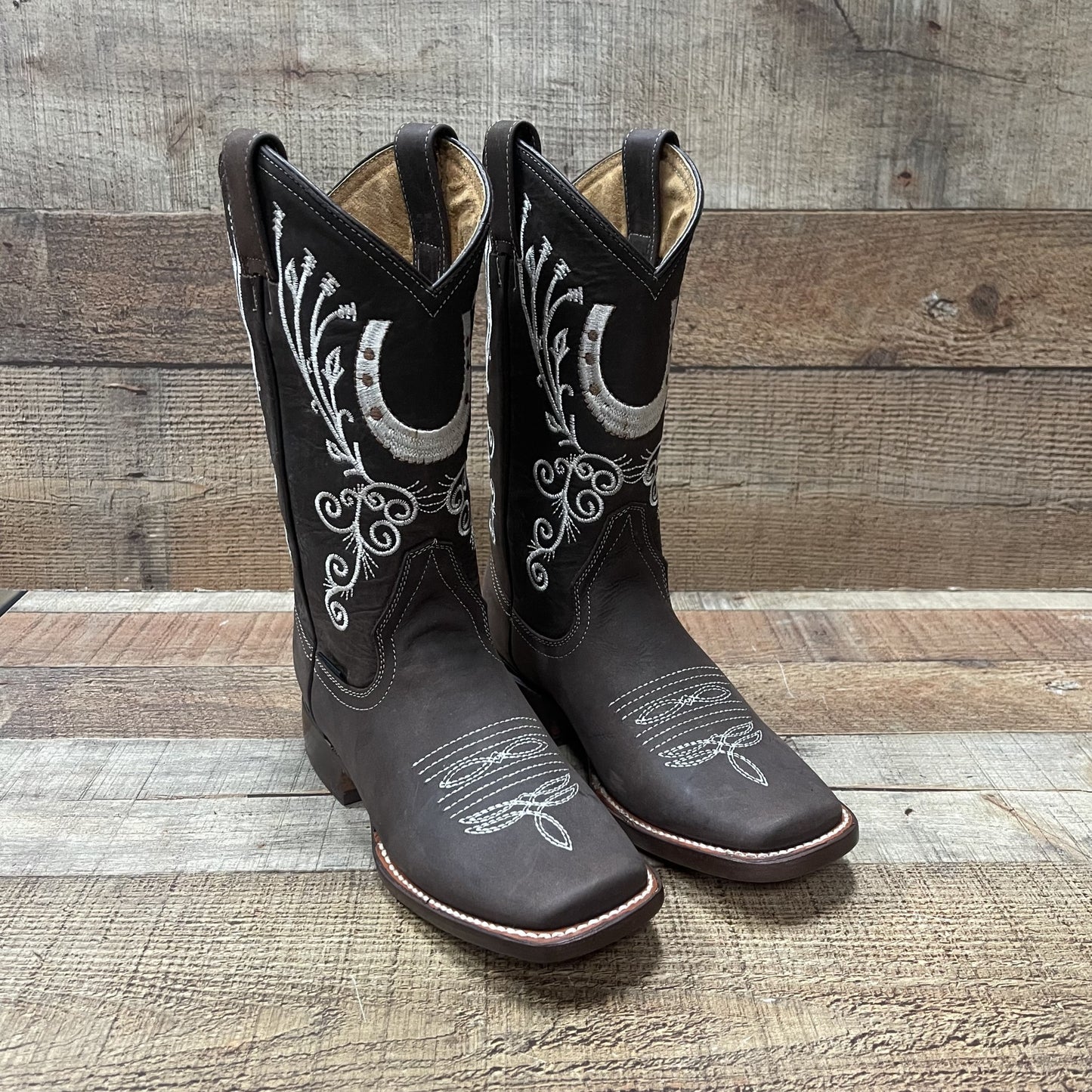 Botas vaqueras de rodeo para mujer, est. 388, herradura dama