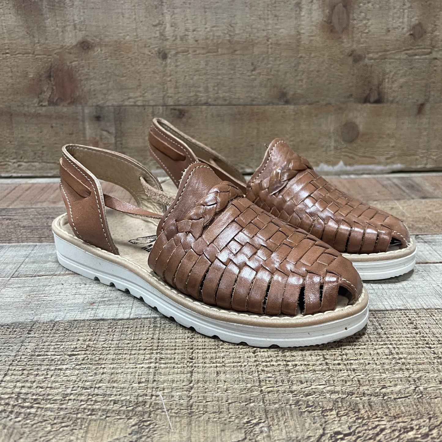 Women's Handmade Authentic Leather Lace Up Sandals Est.512 Huaraches Dama Correas