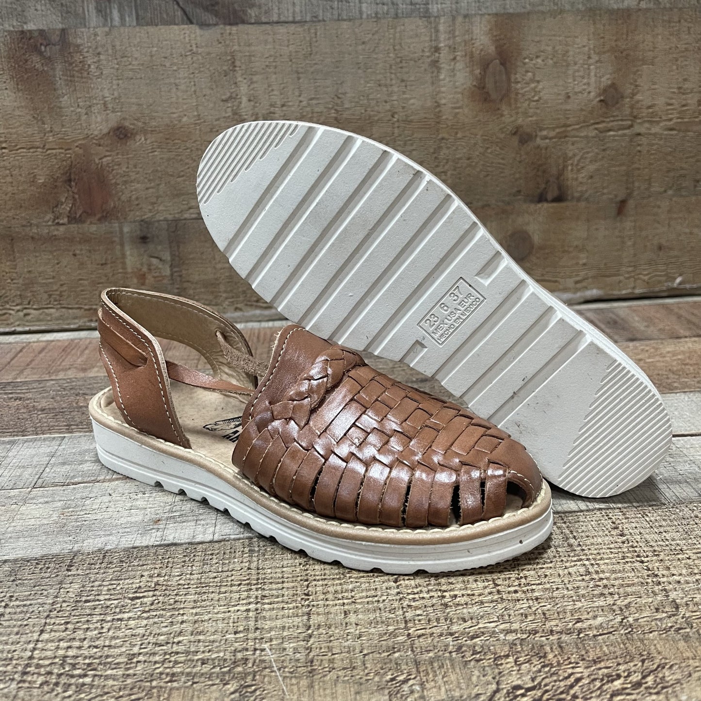 Women's Handmade Authentic Leather Lace Up Sandals Est.512 Huaraches Dama Correas