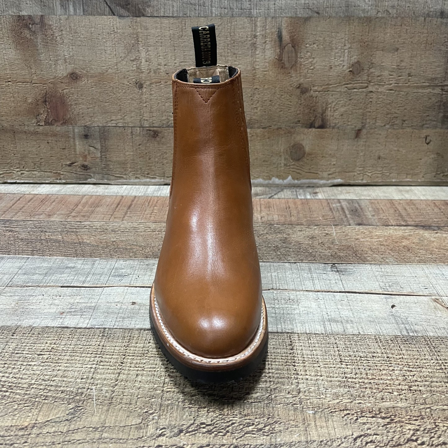 Botas vaqueras para hombre, con suela de goma, cierre hasta el tobillo, 250 unidades, botín Napa Suela Hule