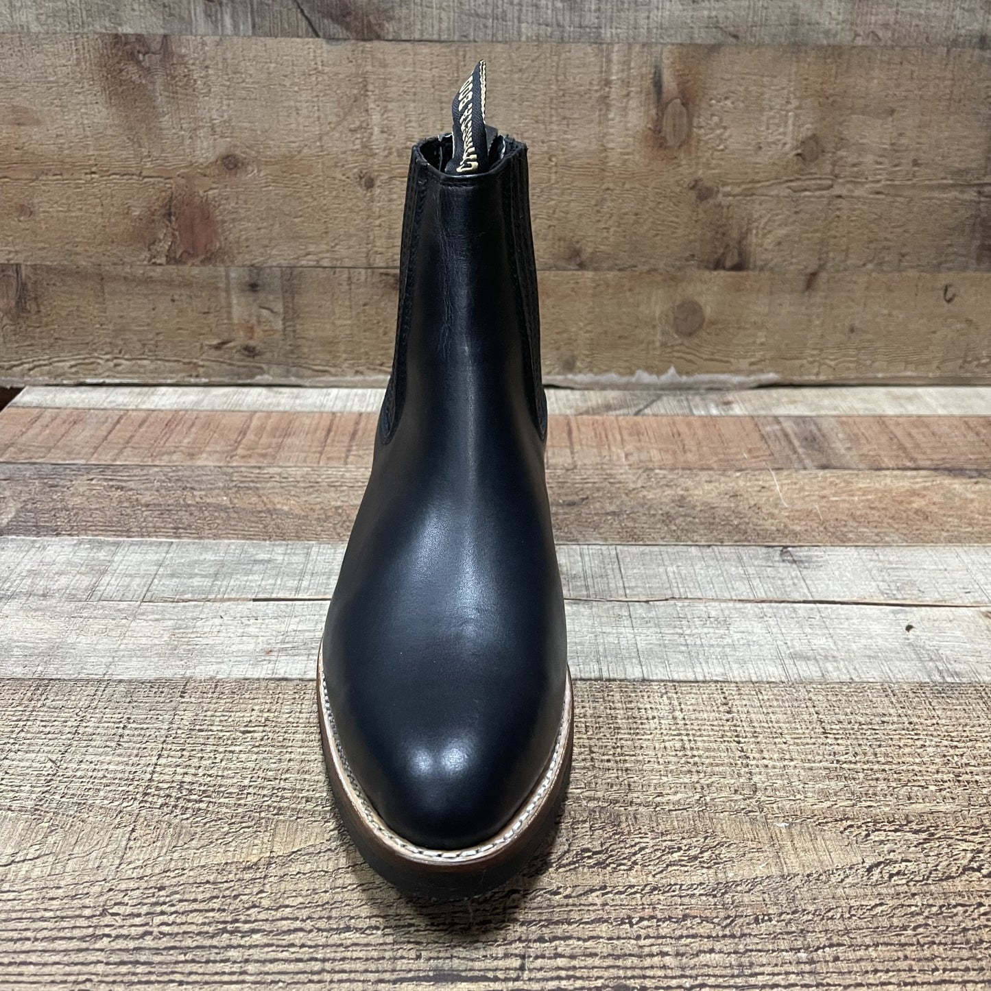 Botas vaqueras para hombre, con suela de goma, cierre hasta el tobillo, 250 unidades, botín Napa Suela Hule