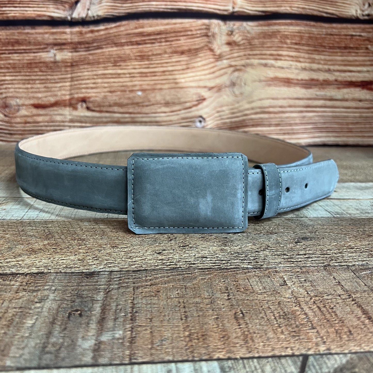 Cinto Vaquero Hombre Piel Verdadera Cinto Vaquero Nobuck Est.699