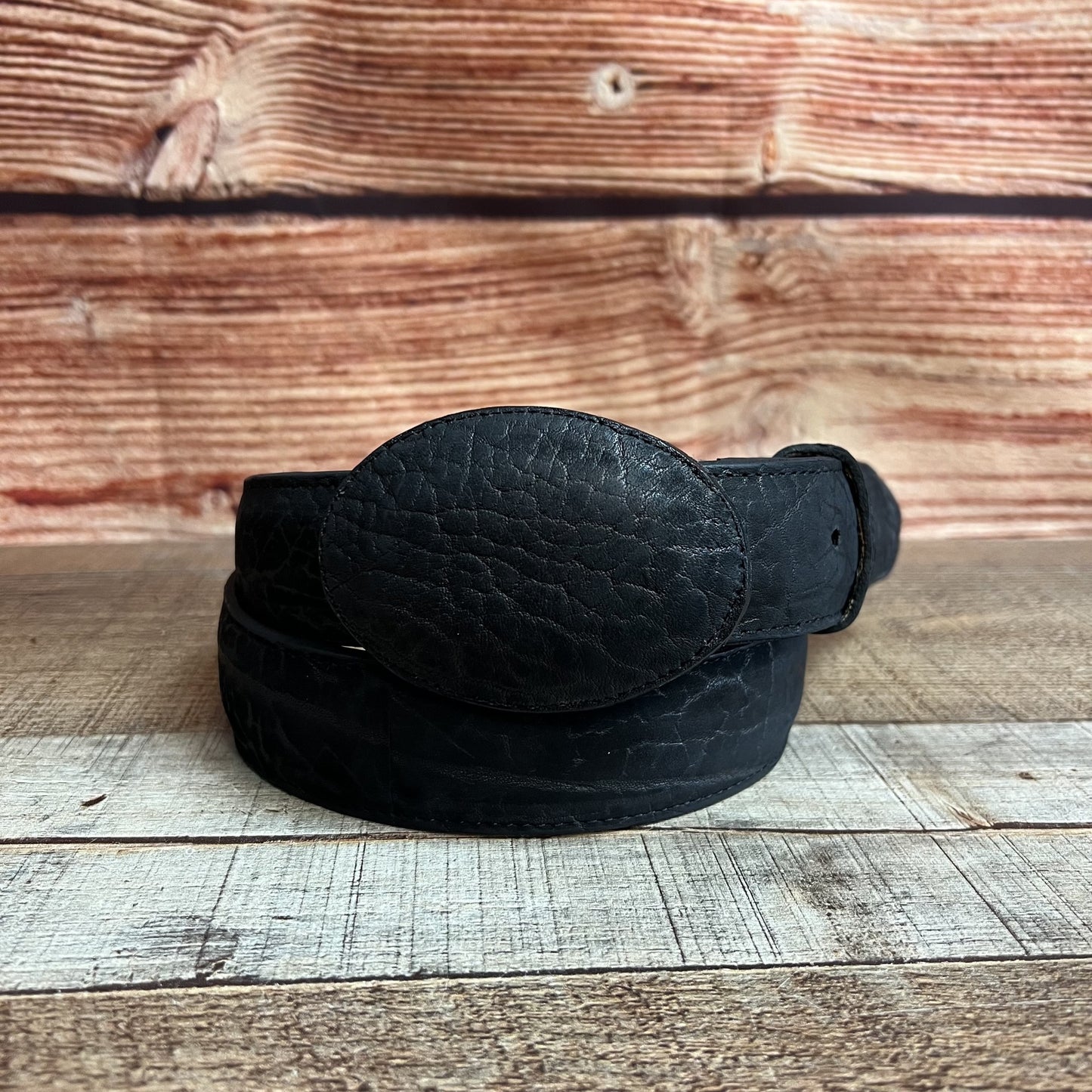 Cinturón con estampado de cuello de toro de cuero genuino para hombre Cinto Vaquero Cuello de Toro