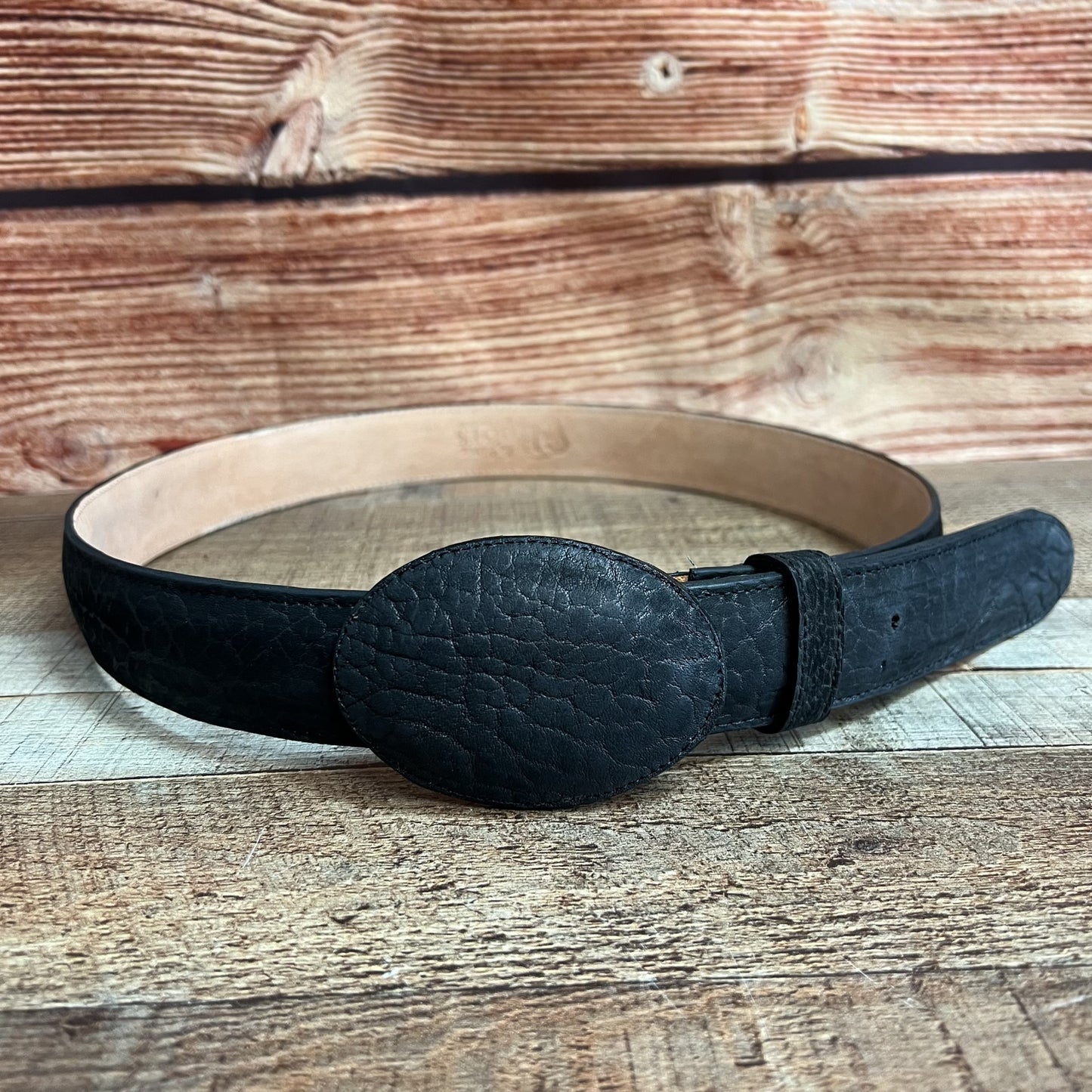 Cinturón con estampado de cuello de toro de cuero genuino para hombre Cinto Vaquero Cuello de Toro
