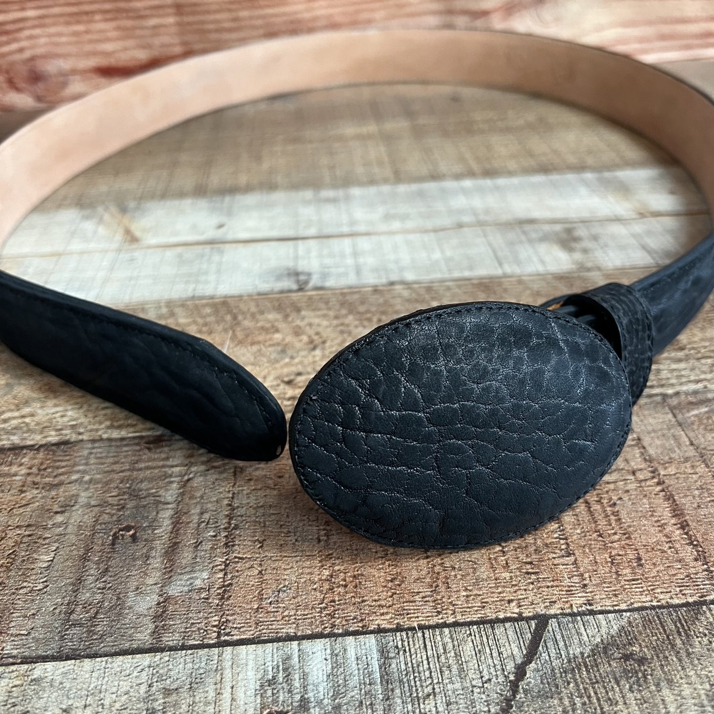 Cinturón con estampado de cuello de toro de cuero genuino para hombre Cinto Vaquero Cuello de Toro