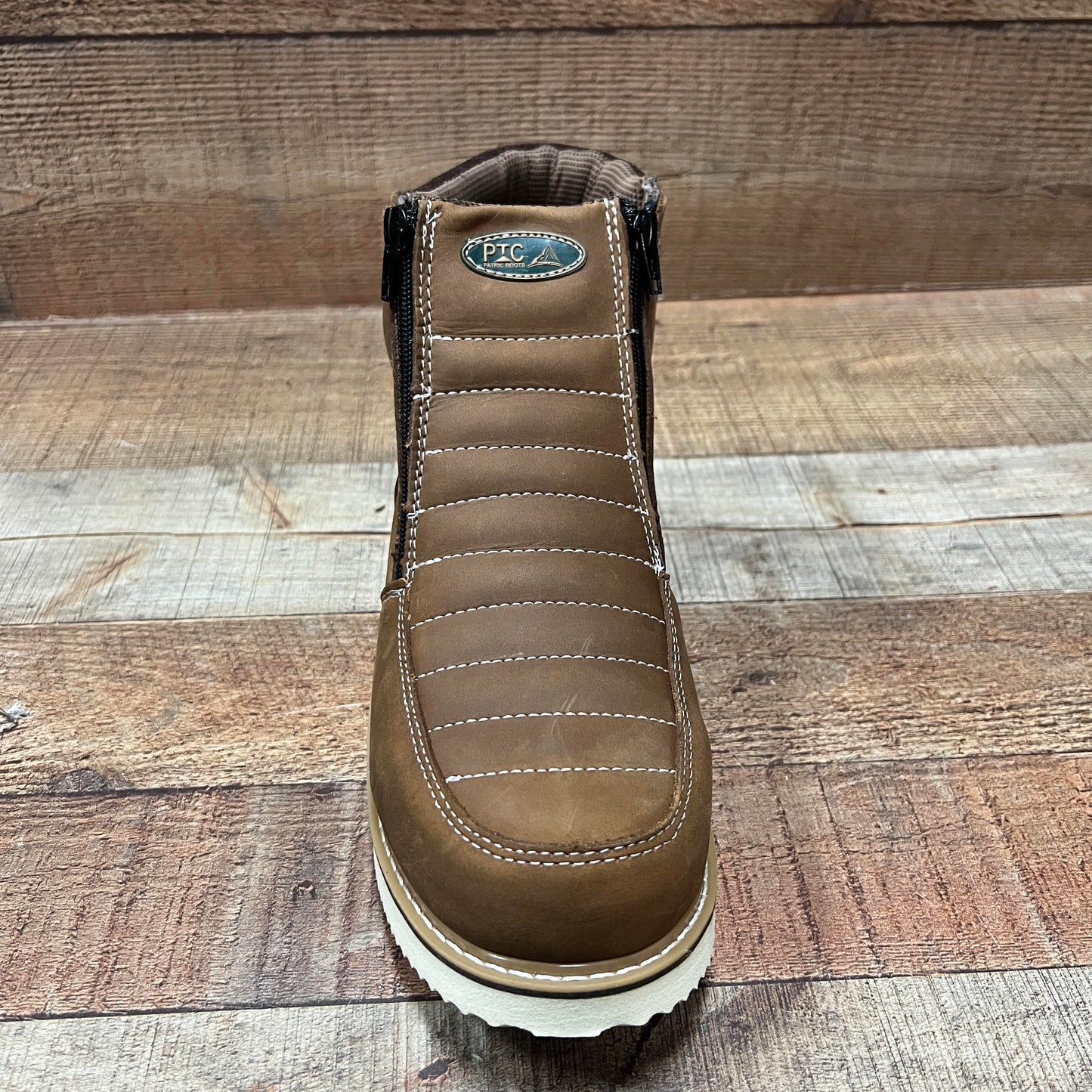 Botas de trabajo ligeras con cremallera para hombre, resistentes al agua y al aceite, Bota Cierre Est.1216