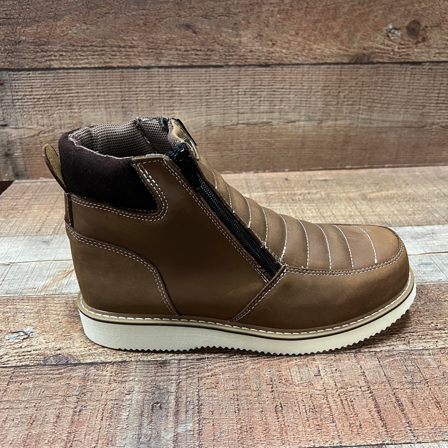 Botas de trabajo ligeras con cremallera para hombre, resistentes al agua y al aceite, Bota Cierre Est.1216