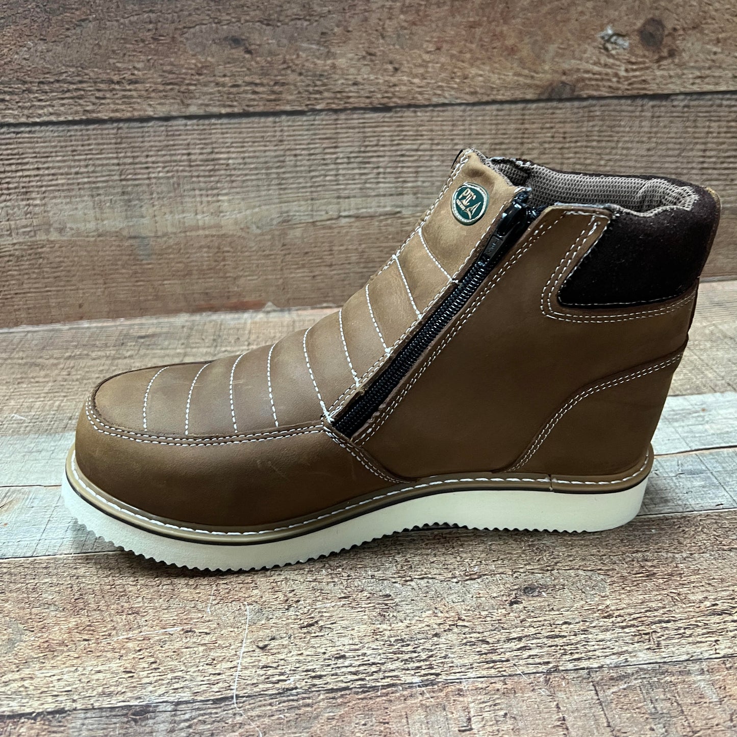 Botas de trabajo ligeras con cremallera para hombre, resistentes al agua y al aceite, Bota Cierre Est.1216