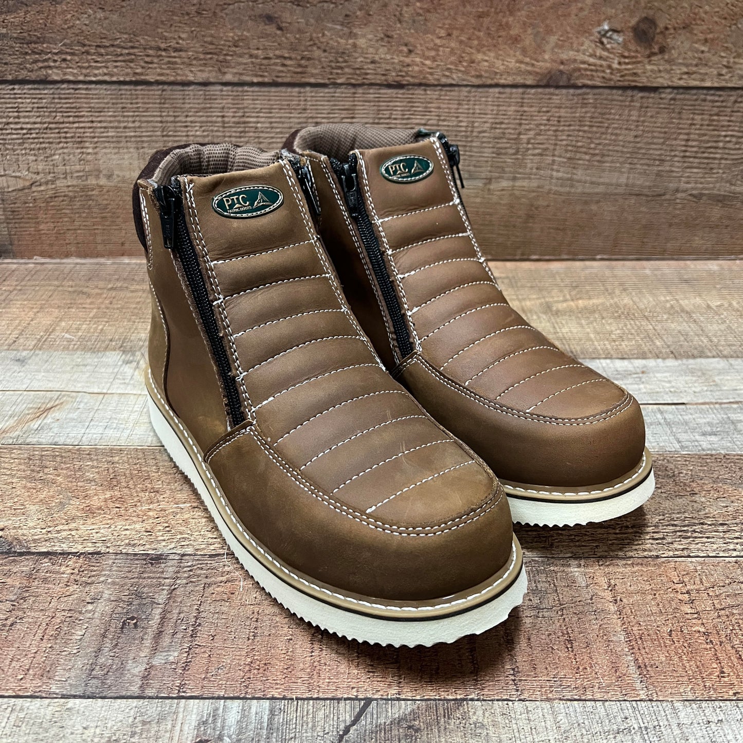 Botas de trabajo ligeras con cremallera para hombre, resistentes al agua y al aceite, Bota Cierre Est.1216