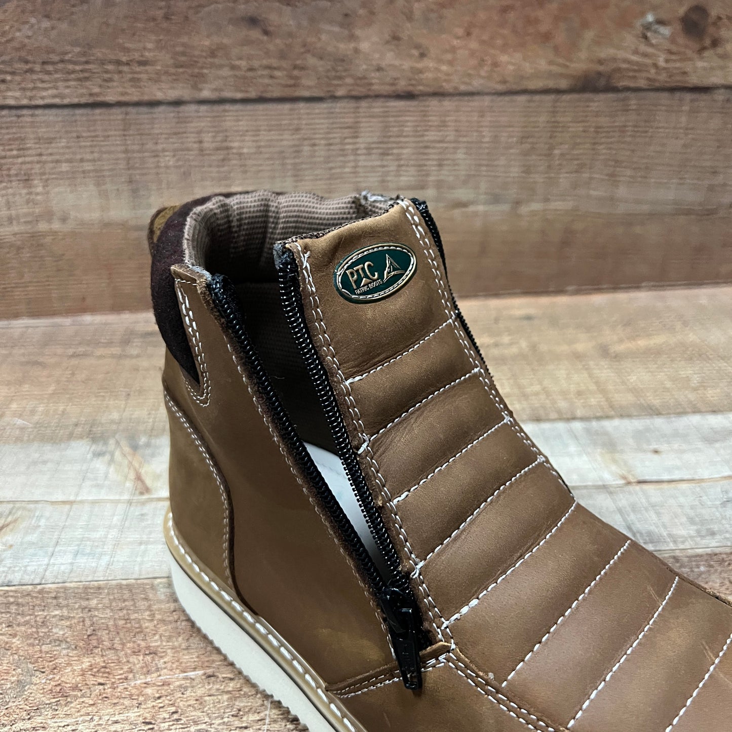 Botas de trabajo ligeras con cremallera para hombre, resistentes al agua y al aceite, Bota Cierre Est.1216