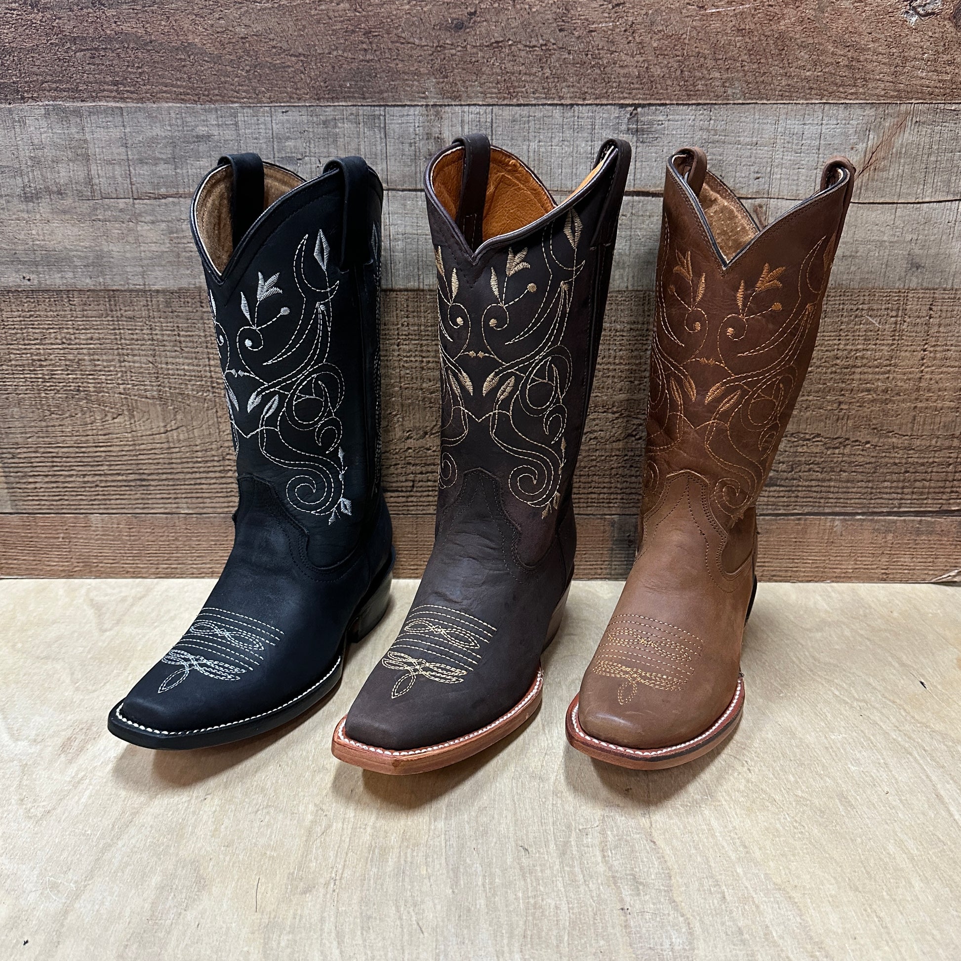 Cuadrada Hombre Botas De Vaquero De Cuero Botas Mexicanas