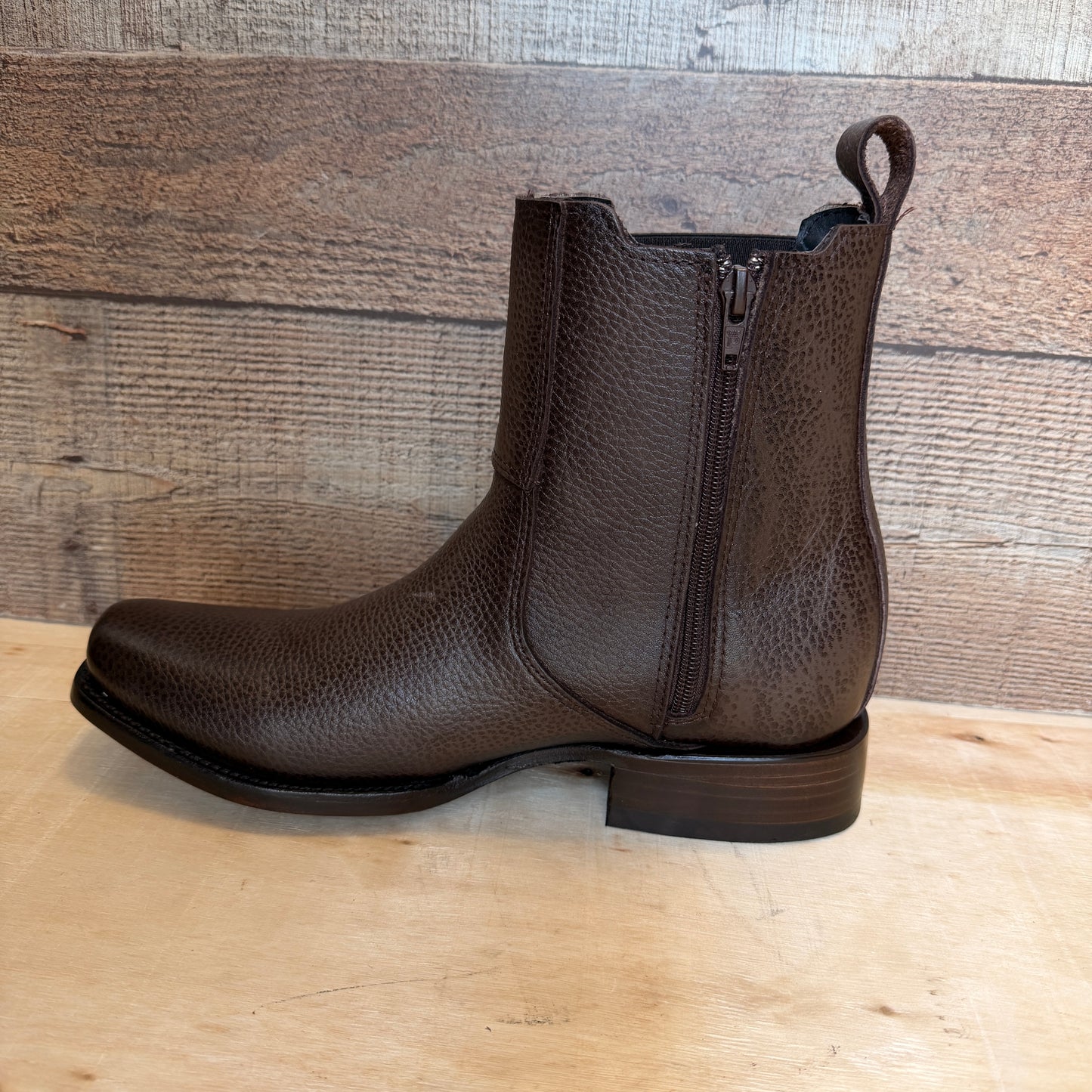 Cinturón vaquero occidental para hombre con cremallera lateral de piel auténtica y estampado de pitón, n.° 262, cierre Piton