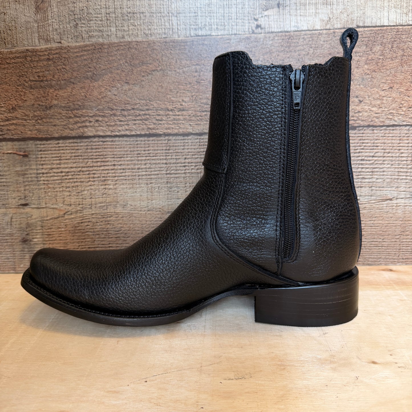 Cinturón vaquero occidental para hombre con cremallera lateral de piel auténtica y estampado de pitón, n.° 262, cierre Piton