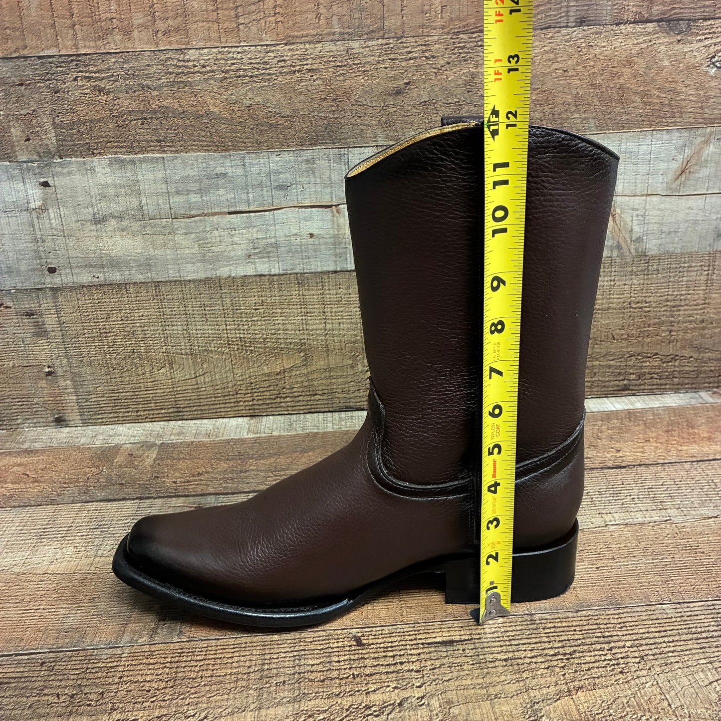 Men's Western Cowboy Zipper Genuine American Deer Leather Boots Dubai Toe Est. 264