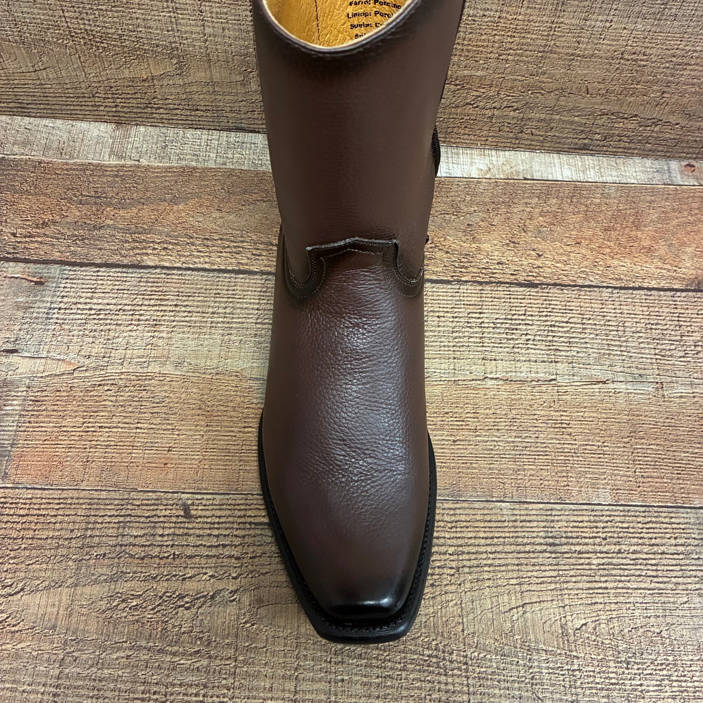 Men's Western Cowboy Zipper Genuine American Deer Leather Boots Dubai Toe Est. 264