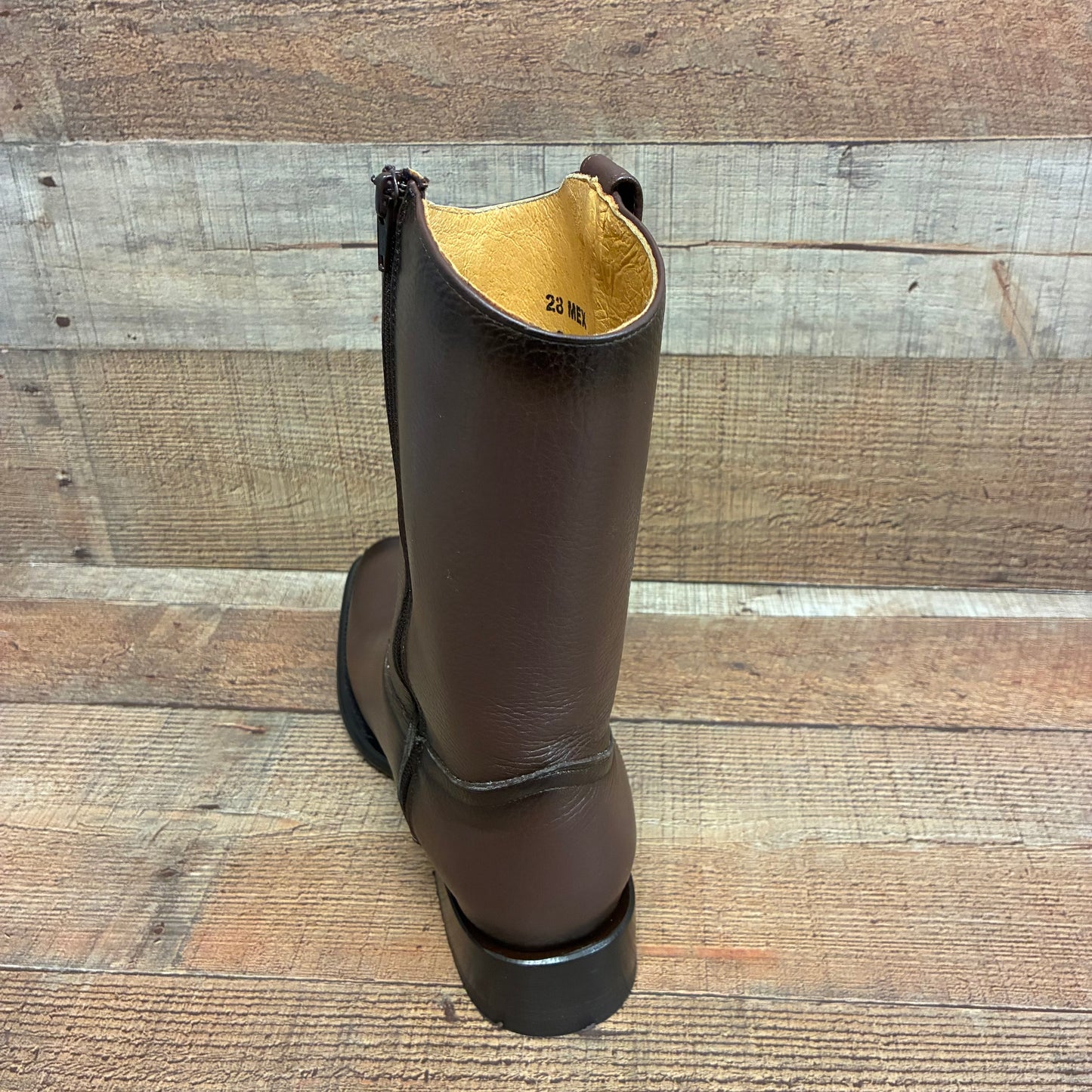 Men's Western Cowboy Zipper Genuine American Deer Leather Boots Dubai Toe Est. 264
