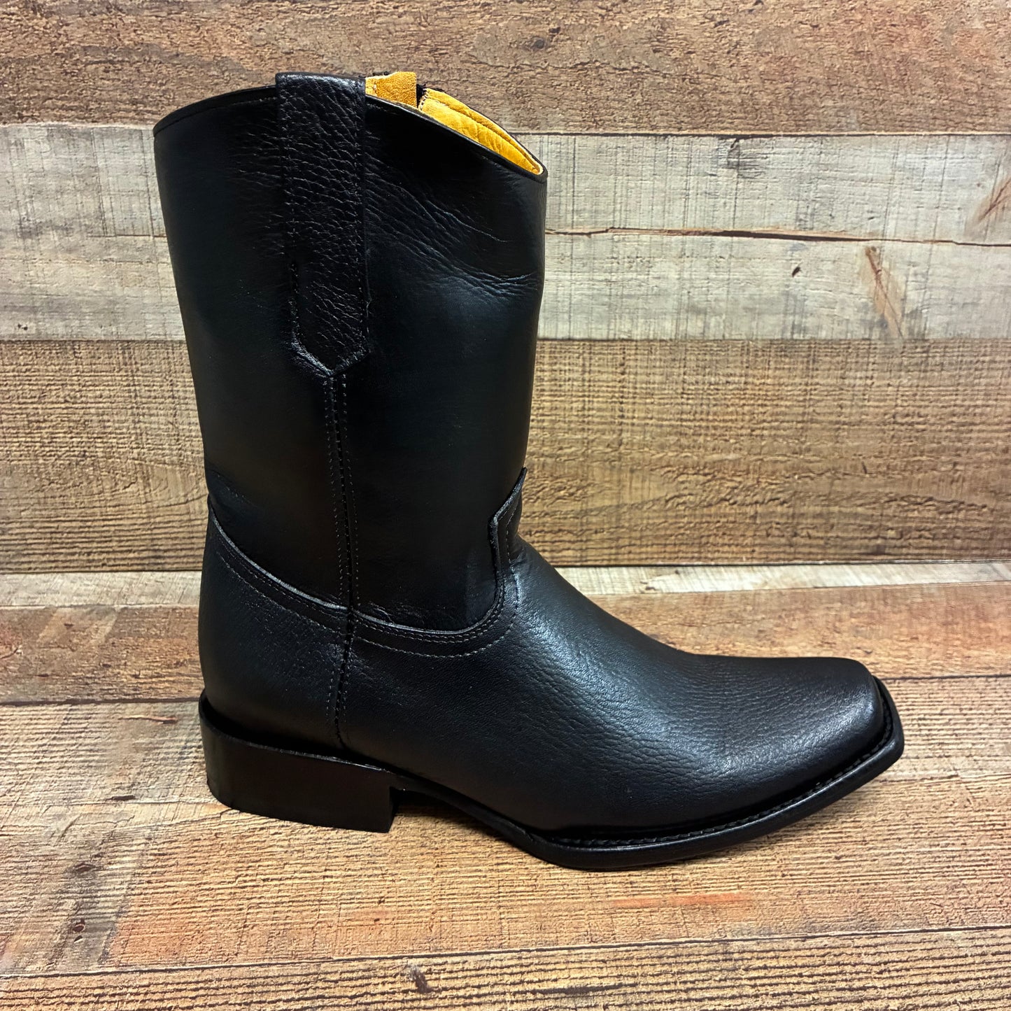 Men's Western Cowboy Zipper Genuine American Deer Leather Boots Dubai Toe Est. 264