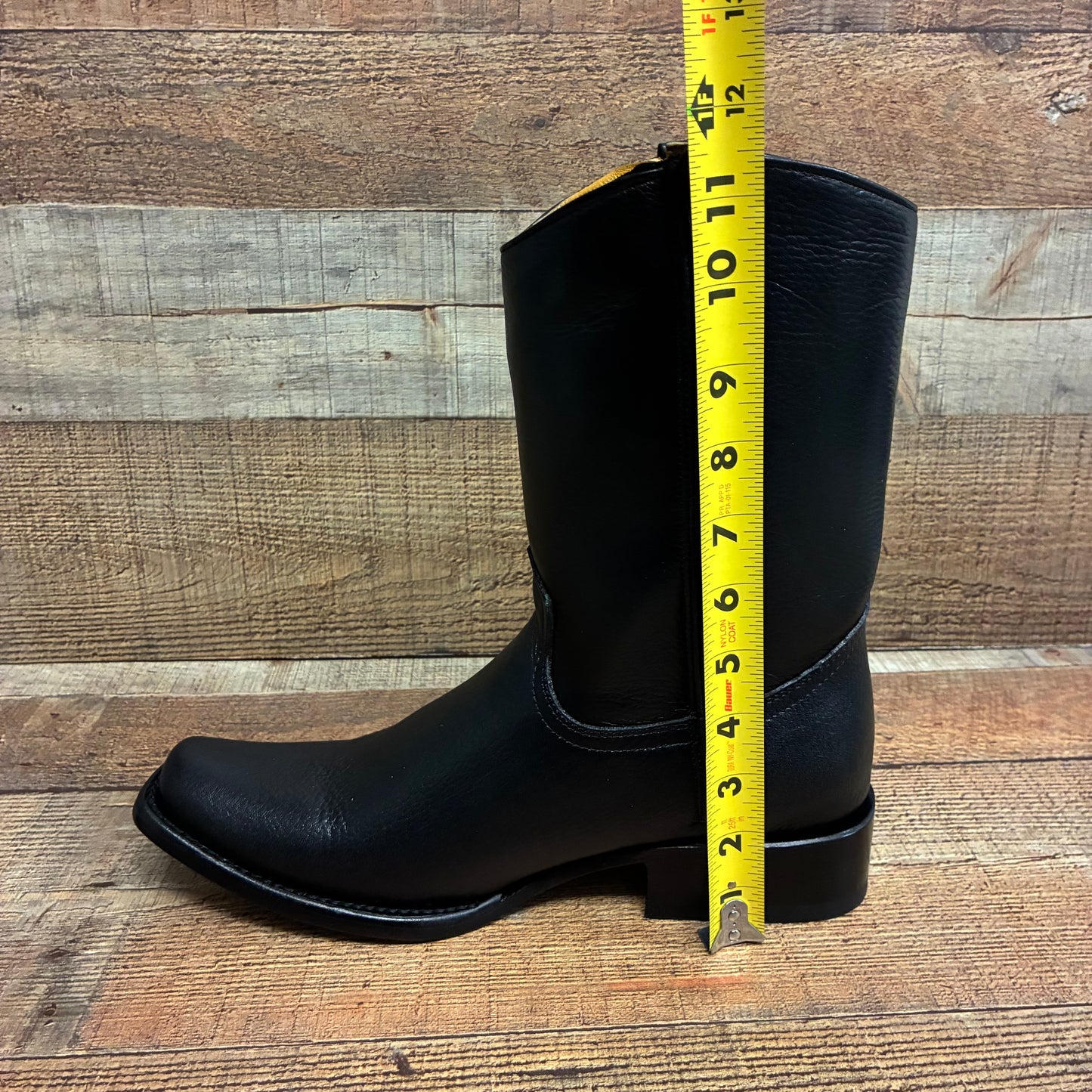 Men's Western Cowboy Zipper Genuine American Deer Leather Boots Dubai Toe Est. 264