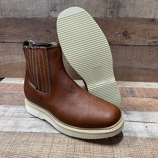 Botas de trabajo para hombre, ligeras, de piel, resistentes al aceite, color marrón/negro, talla 315 Botín Laredo