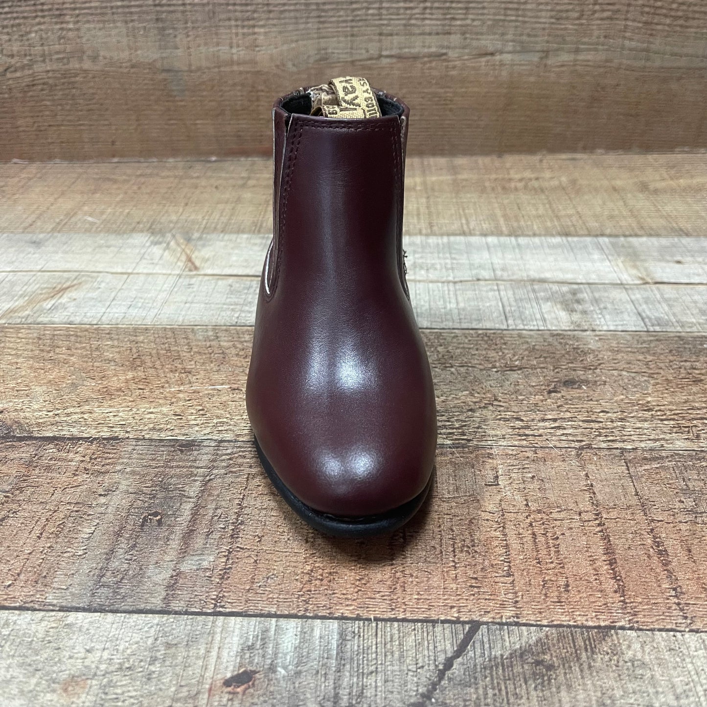 Kid's Cowboy Leather Half Boots Western Rodeo Leather Sole Est.3000 Botin Charro Napa Suela Cuero Nino