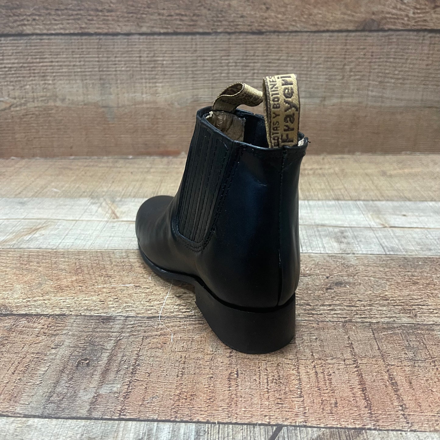 Kid's Cowboy Leather Half Boots Western Rodeo Leather Sole Est.3000 Botin Charro Napa Suela Cuero Nino