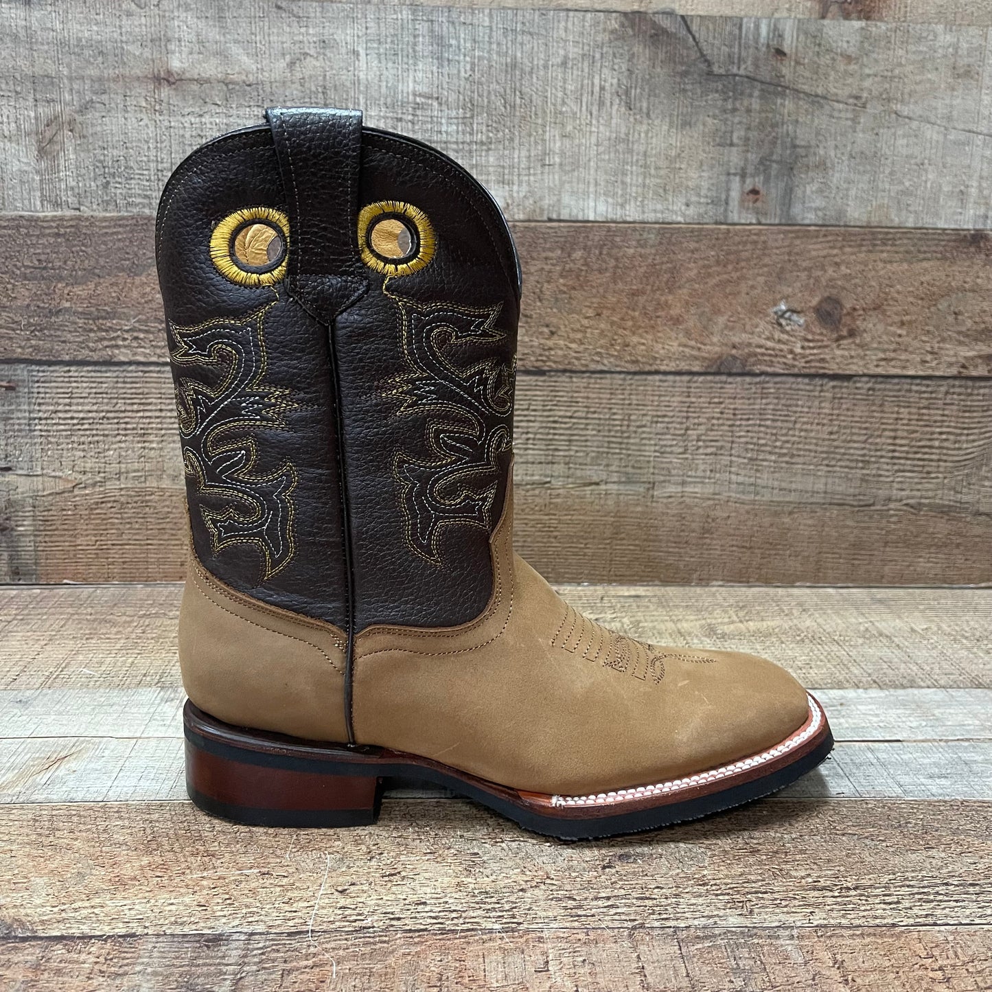 Men’s Rodeo Cowboy Square Toe Boots Est.900 Bota Punta Bulldog