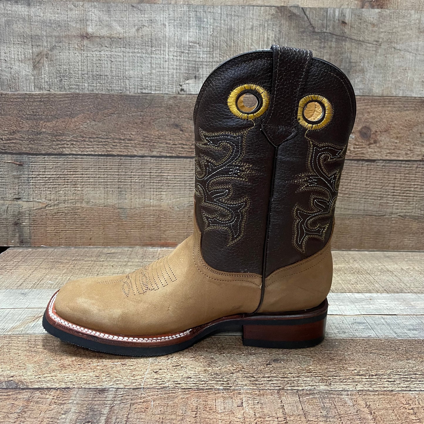 Men’s Rodeo Cowboy Square Toe Boots Est.900 Bota Punta Bulldog