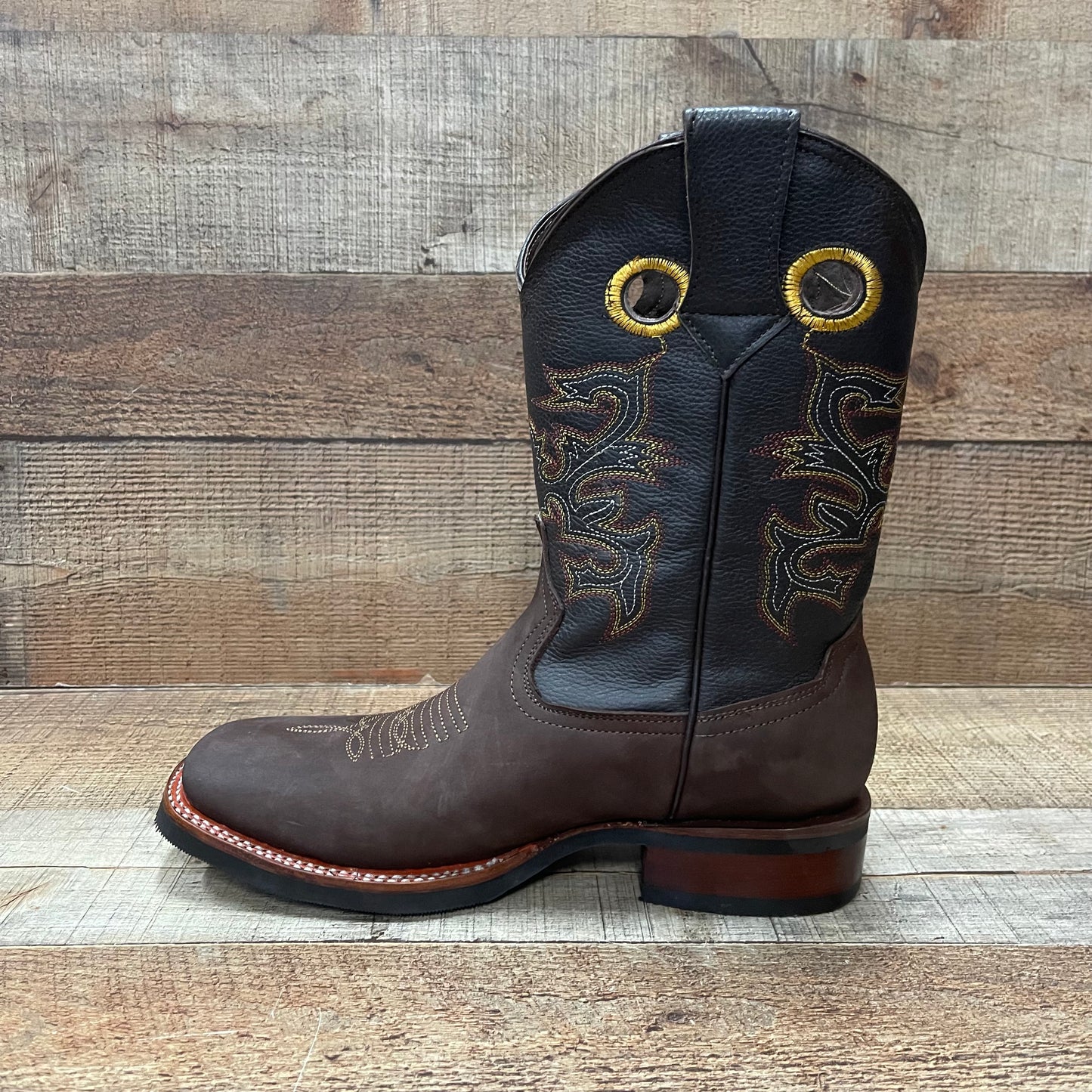 Men’s Rodeo Cowboy Square Toe Boots Est.900 Bota Punta Bulldog