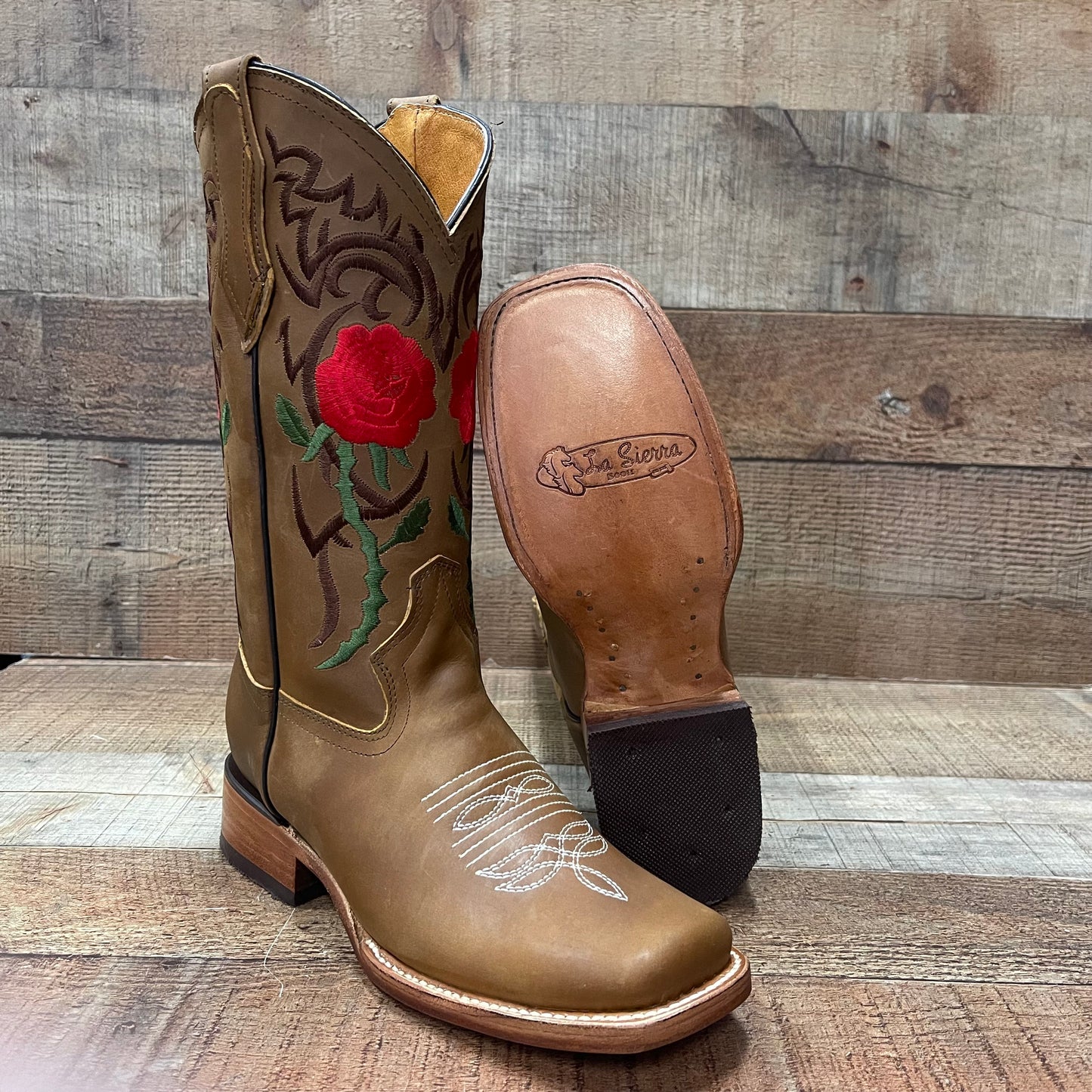 Women's Rodeo Napa Leather Sole Cowgirl Boots Est.703 Dama Krazy/Napa