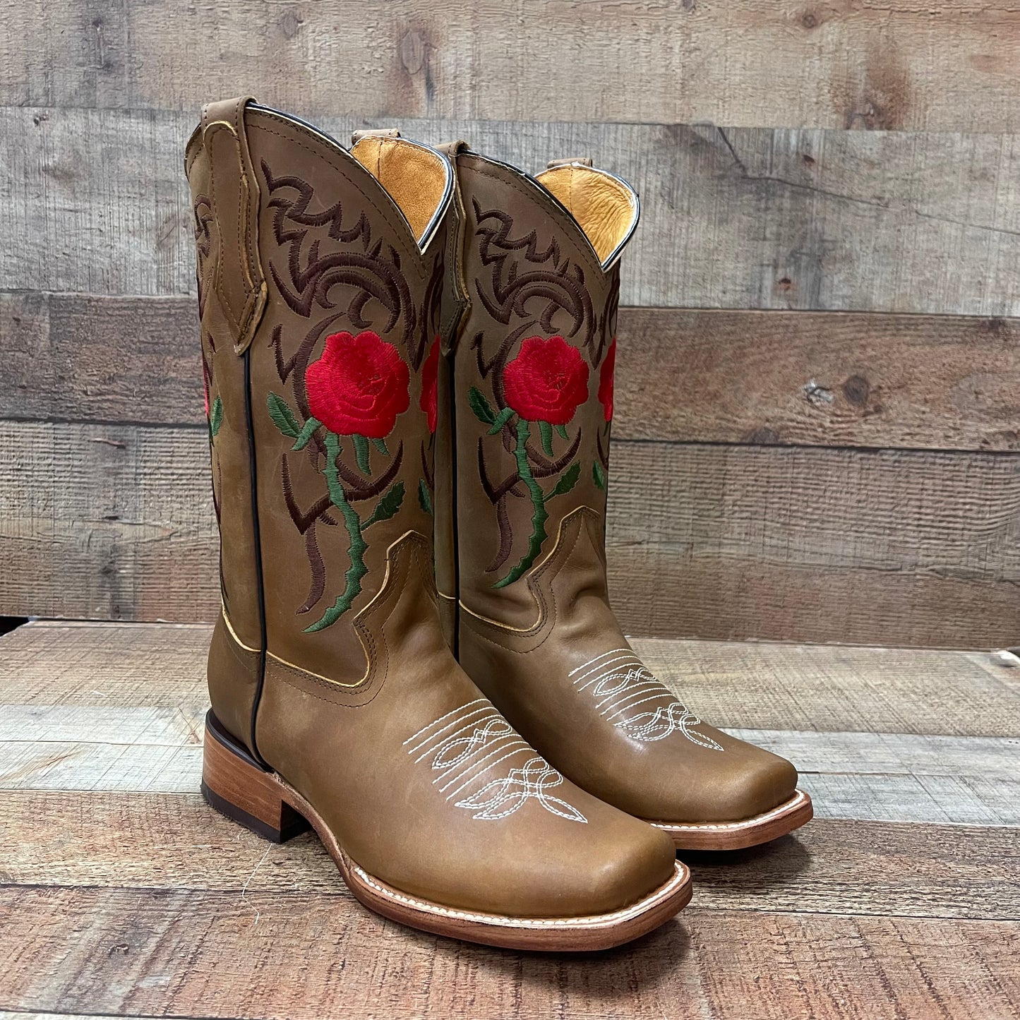 Women's Rodeo Napa Leather Sole Cowgirl Boots Est.703 Dama Krazy/Napa