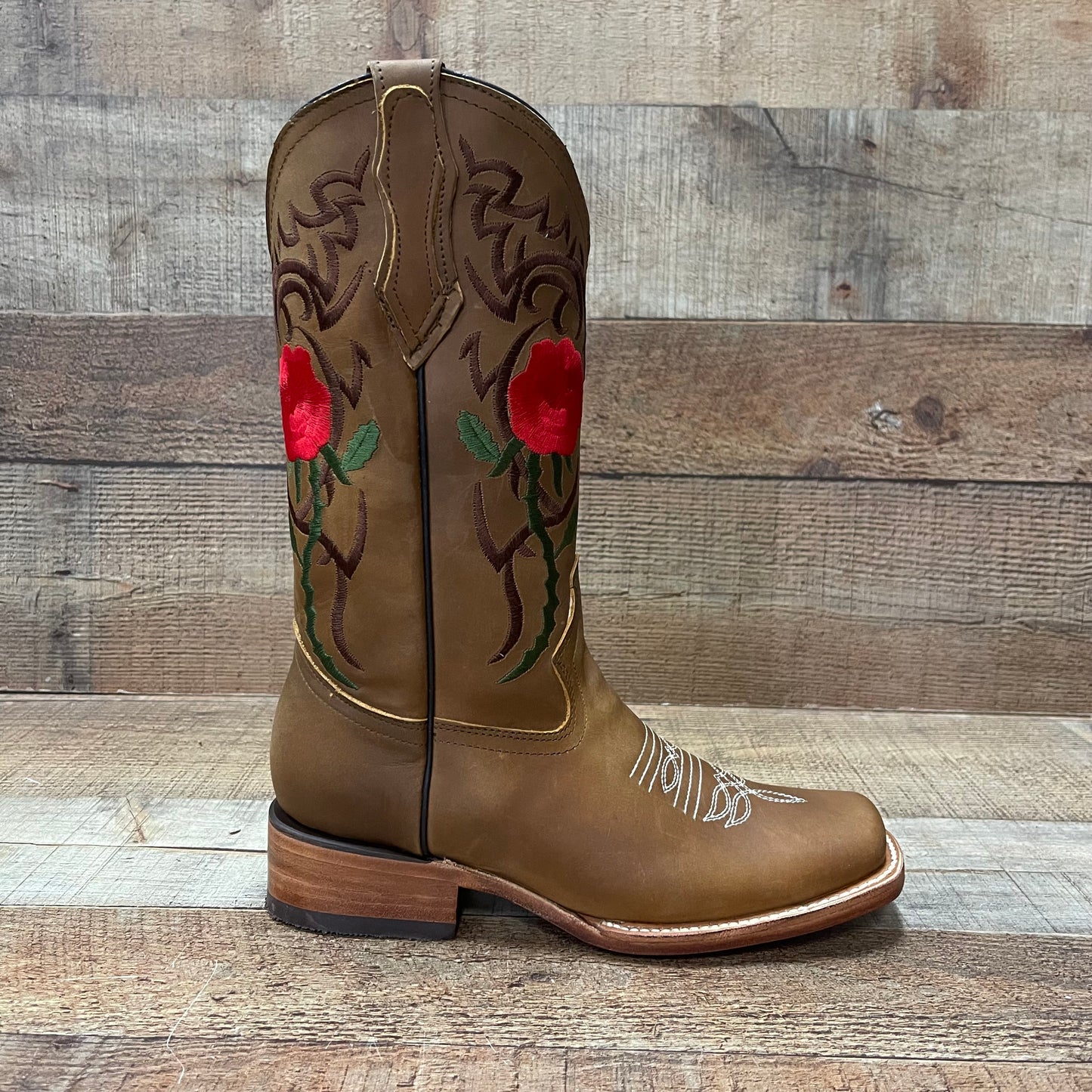 Women's Rodeo Napa Leather Sole Cowgirl Boots Est.703 Dama Krazy/Napa