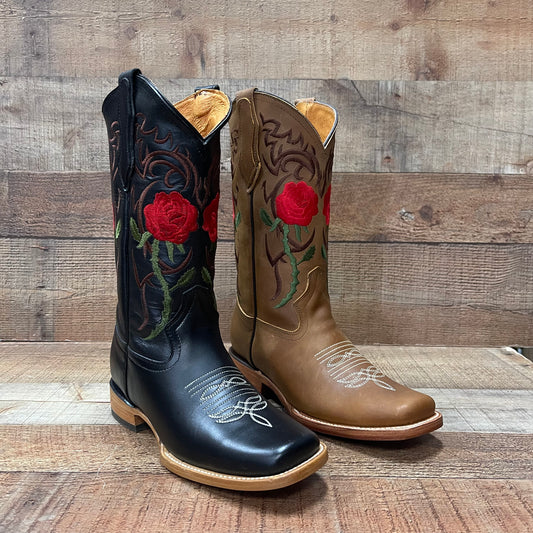 Women's Rodeo Napa Leather Sole Cowgirl Boots Est.703 Dama Krazy/Napa