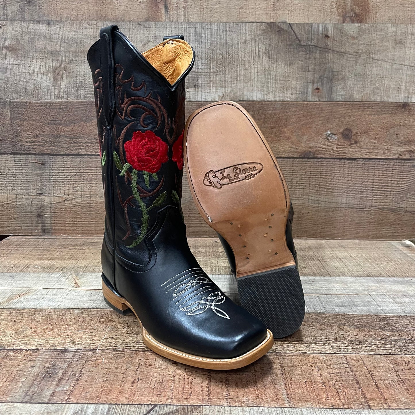 Women's Rodeo Napa Leather Sole Cowgirl Boots Est.703 Dama Krazy/Napa