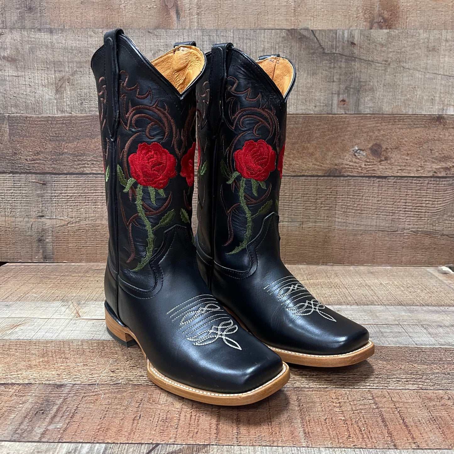Women's Rodeo Napa Leather Sole Cowgirl Boots Est.703 Dama Krazy/Napa