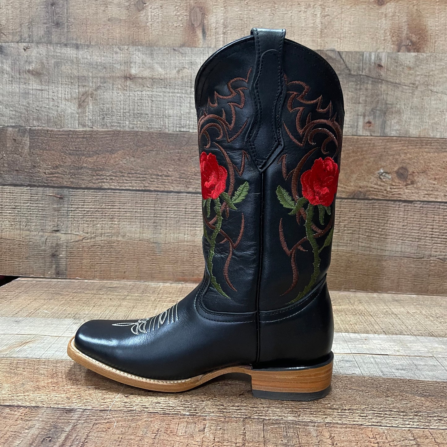 Women's Rodeo Napa Leather Sole Cowgirl Boots Est.703 Dama Krazy/Napa