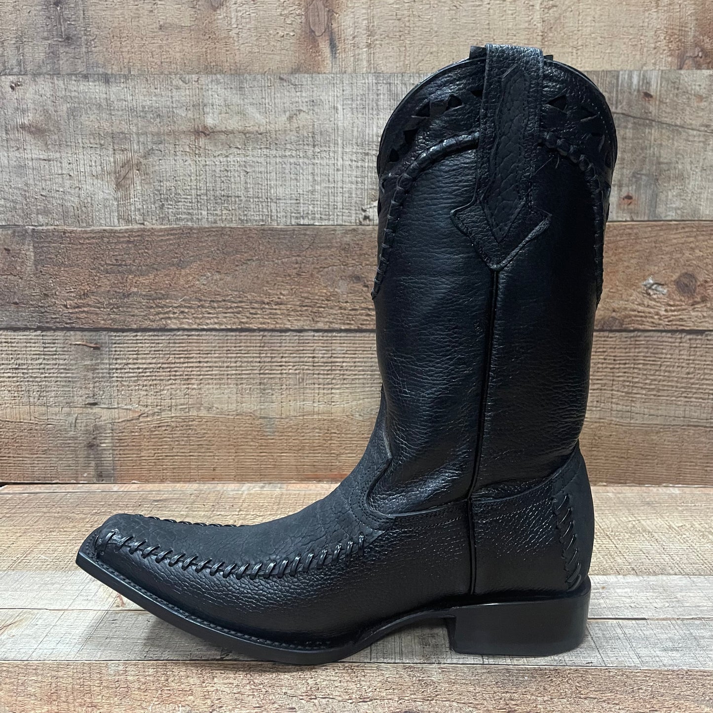 Men's Rodeo Cowboy Boots Bull Neck Leather Bota Cuello de Toro Est.045