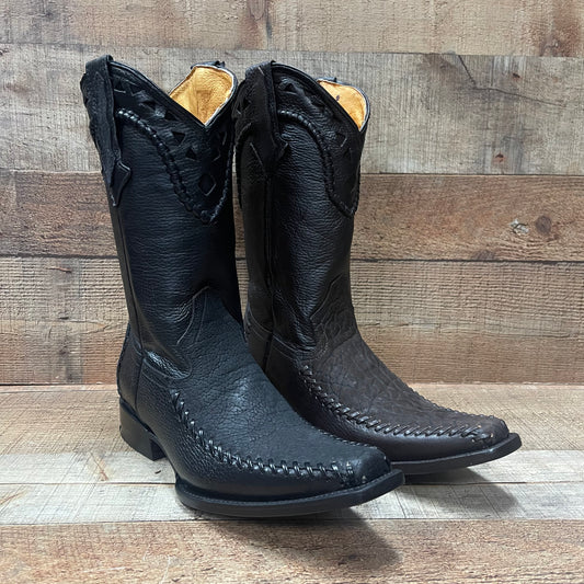 Men's Rodeo Cowboy Boots Bull Neck Leather Bota Cuello de Toro Est.045
