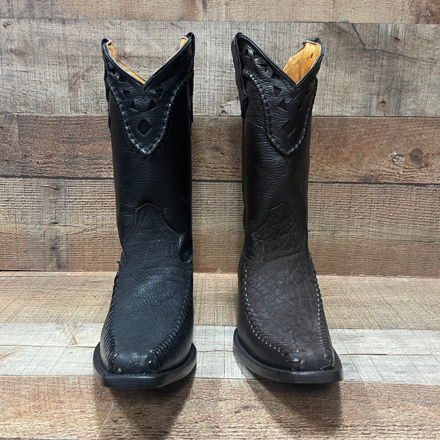 Men's Rodeo Cowboy Boots Bull Neck Leather Bota Cuello de Toro Est.045